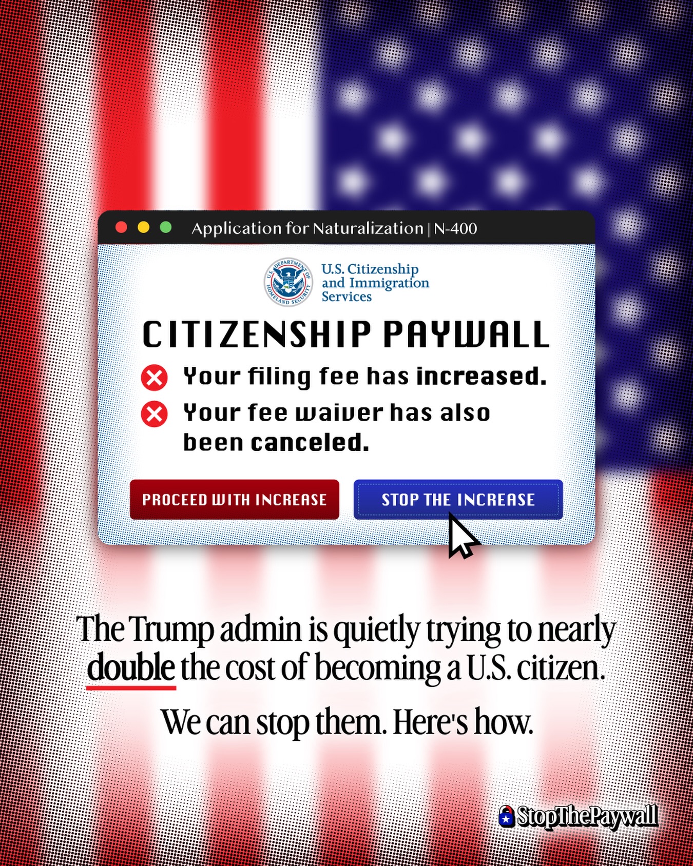 The current Administration is trying to put citizenship behind a paywall. We still have time to say NO.
Submit a public comment today to #StopthePaywall: ilrc.me/stopthepaywall