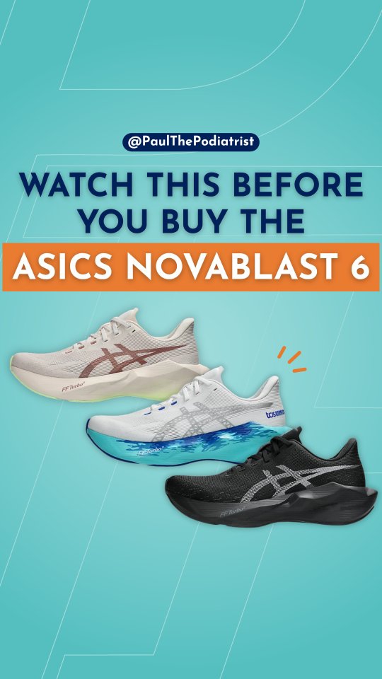 The Novablast 6 is here, and the changes are real. Stiffer upper, true to size fit, and a new foam pocket in the forefoot that gives you noticeably more energy return on toe off (forefoot and midfoot strikers, this one’s for you).
But here’s what most reviews are missing: the forefoot is a lot softer and more flexible than the 5. That means more load through your arch as you push off. If you’ve dealt with arch pain or plantar fasciopathy, this could aggravate it.
Upgrade for some. Not for everyone.
Are you picking these up? And what shoe should I review next? 👇
#novablast6 #asics #runningshoes #plantarfasciitis #footpain