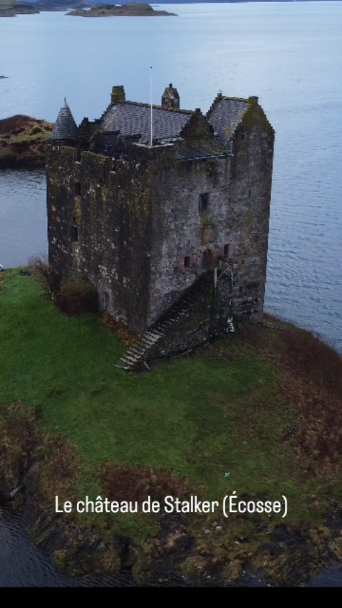 Édifié sur un îlot occupé dès la préhistoire, le château de Stalker trouve son origine dans un fort construit vers 1320 par le clan MacDougall. Passé aux mains des Stewart à la fin du XIVᵉ siècle, il prend sa forme actuelle vers 1440. Son histoire est marquée par des querelles sanglantes, des récits de fantômes, des visites hantées du roi Jacques IV d'Écosse et un célèbre pari d'ivrogne qui le fait passer au clan Campbell au XVIIᵉ siècle. Abandonné vers 1840 après la perte de sa toiture, il est finalement racheté et restauré au XXᵉ siècle par la famille Stewart, retrouvant ainsi son aspect médiéval emblématique.
#medieval #medievalhistory #medievalarchitecture #gothique