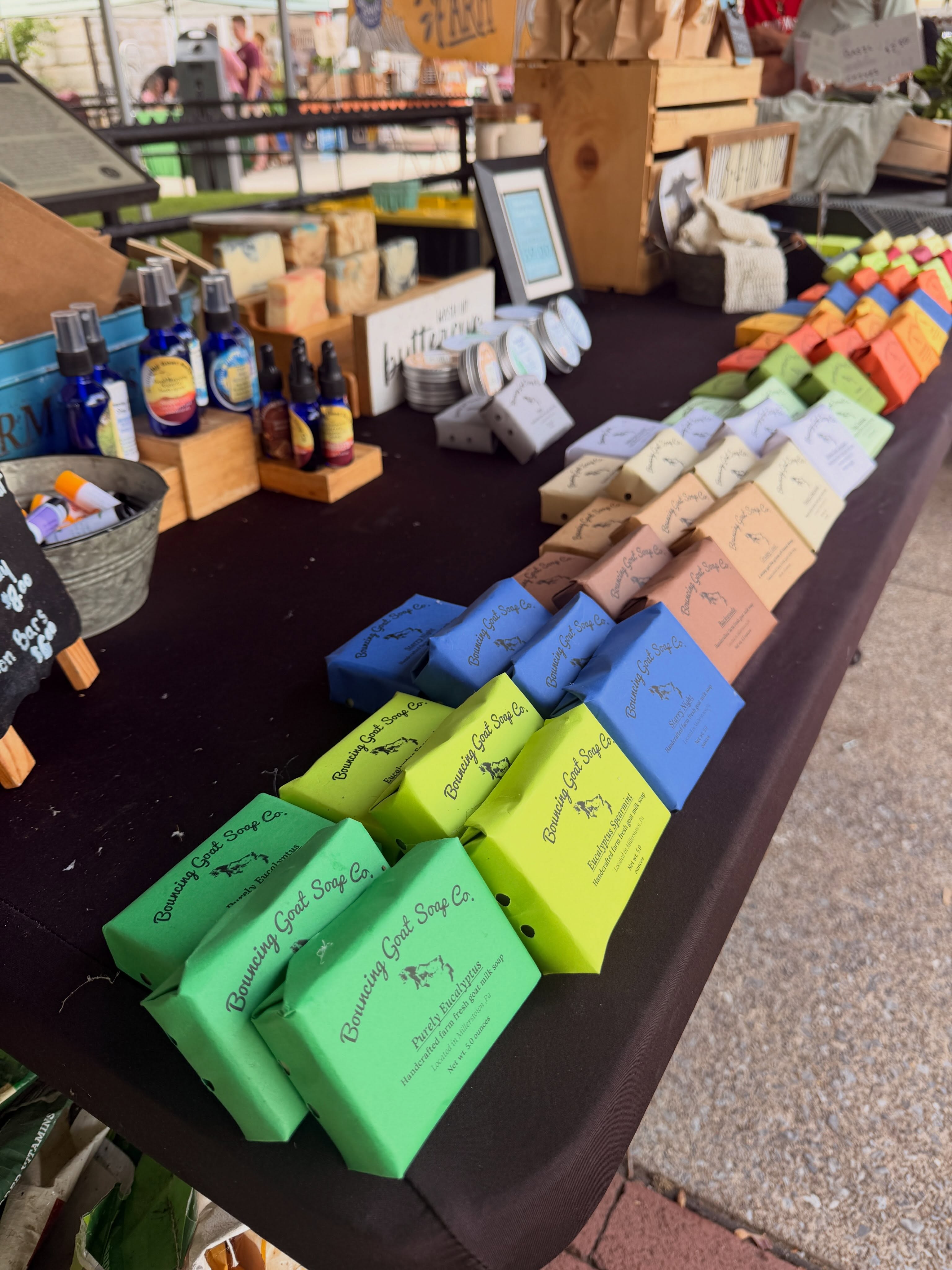 Okay guys I have made it to Carlisle. Limited soaps but a good variety. Now until 7:00