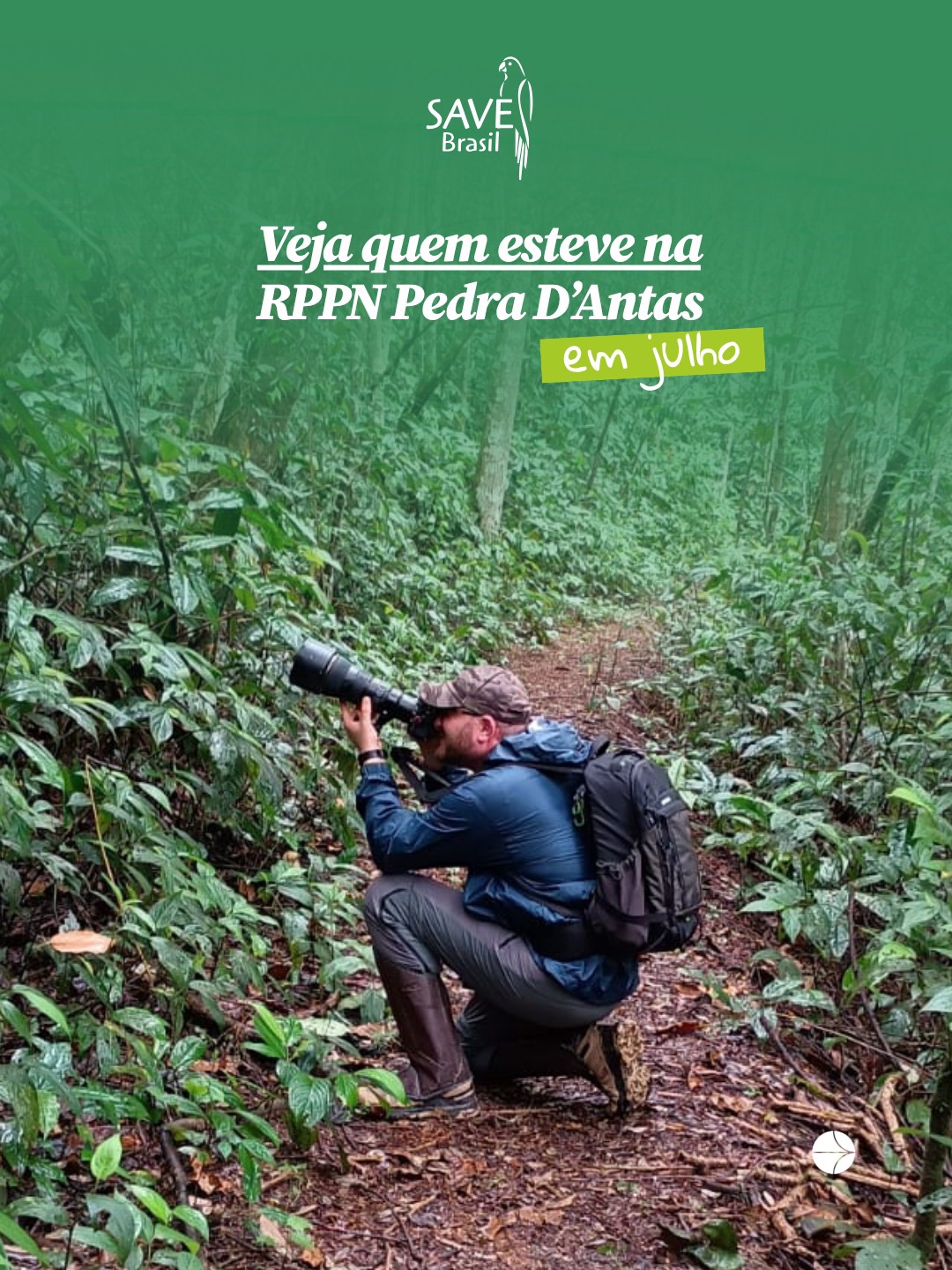 Julho rendeu momentos especiais na RPPN Pedra D’Antas. 🌿
Reunimos alguns registros de quem escolheu viver essa experiência e conhecer de perto um dos importantes refúgios para a biodiversidade da Mata Atlântica do Nordeste.
Agora é a sua vez! Em agosto, as portas da reserva continuam abertas para quem deseja se conectar com a natureza e descobrir toda a riqueza desse lugar.
📍 As visitas acontecem às sextas, sábados e domingos, mediante agendamento prévio e acompanhamento de um condutor credenciado. Confira o calendário de datas disponíveis no final do carrossel.
💚 Quer ter entrada gratuita na RPPN Pedra D’Antas? Torne-se um Amigo da SAVE e faça parte dessa rede que apoia a conservação da natureza.
Esperamos por você!
#AmigosDaSAVE #MataAtlânticaDoNordeste
