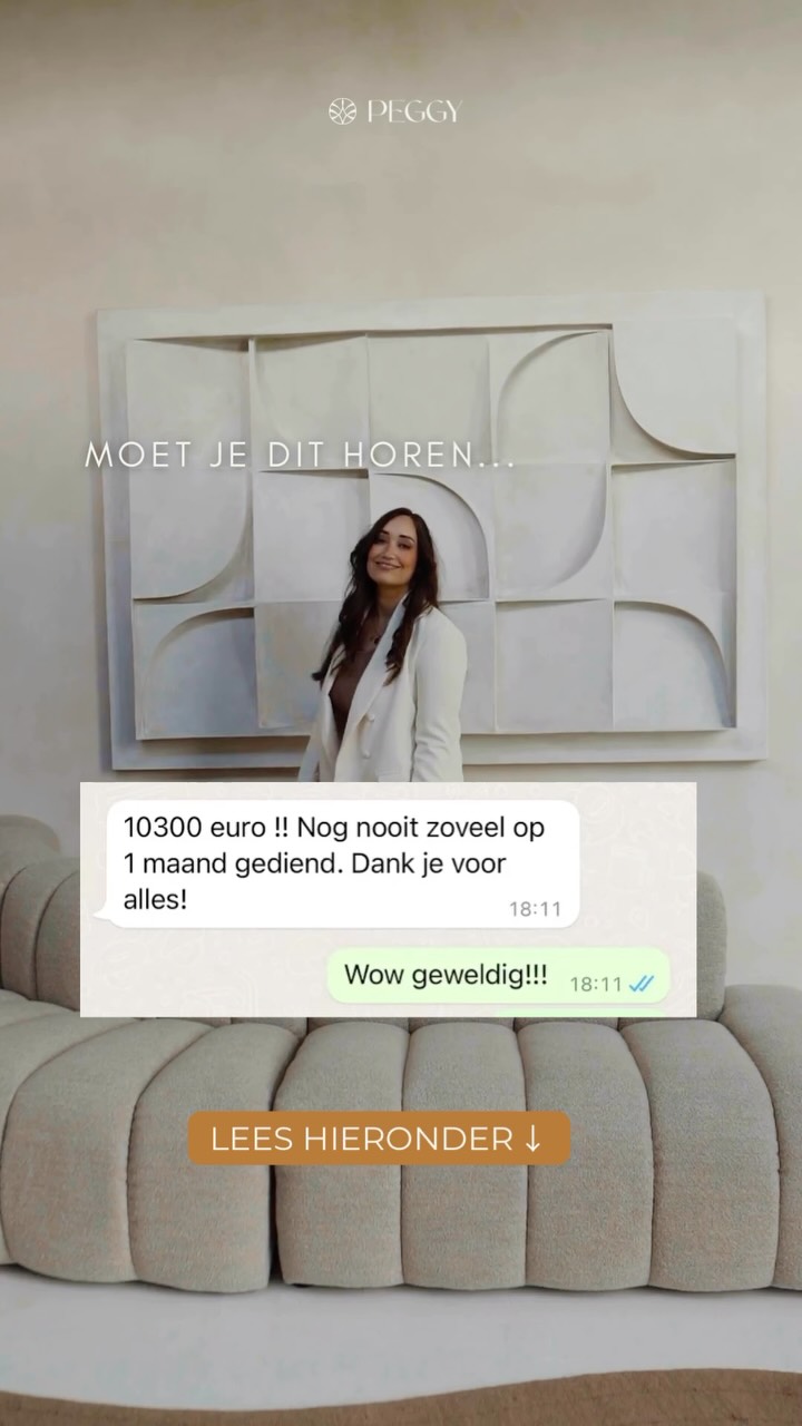 €10.300 in één maand.
Had jij geraden dat het allemaal begon met een micro offer?
...Waarschijnlijk niet.
Een micro offer is ook niet bedoeld om je business in één klap te veranderen.
Het is bedoeld om één ding te doen...Vertrouwen opbouwen. (En geloof me... dat werkt echt👀).
Precies daarom ben ik zo obsessed met een goed aanbod-ecosysteem.
Want misschien herken je dit...
Je verkoopt een e-book. Je hebt een nieuwe masterclass gemaakt. Of een cursus.
Er komen een paar verkopen binnen.
Je bent blij. En daarna...
🦗🦗🦗
Geen vervolgaankopen.
Geen doorstroom.
Geen klanten die uit zichzelf terugkomen.
Dan is het logisch dat je weer content gaat maken. Opnieuw zichtbaar gaat zijn. Hopen dat iemand koopt.
Dat is niet alleen vermoeiend en heel vervelend.. 😣 Het voelt ook alsof je iedere maand weer vanaf nul begint.
Terwijl jouw klant na die eerste aankoop juist denkt:
“Dit heeft me geholpen... wat is de volgende stap?”
En als jij die volgende stap niet hebt... Zoekt ze hem ergens anders.
Je laat je klant (onbewust) stoppen op het moment dat ze juist verder wil groeien.
Onthoud dit: De klant koopt niet alleen een micro offer. Ze stapt een ecosysteem binnen. Elke volgende stap die logisch aansluit op de vorige.
✨ Dat is het verschil.
Een los aanbod verkoopt. Een aanbod-ecosysteem bouwt een klantreis.
Daardoor komen klanten terug, groeien ze met je mee en hoef jij niet iedere maand weer vanaf nul te beginnen.
Wil jij ook een aanbod bouwen dat niet afhankelijk is van steeds nieuwe klanten?
👉 Meld je gratis aan voor mijn masterclass via de link in bio.