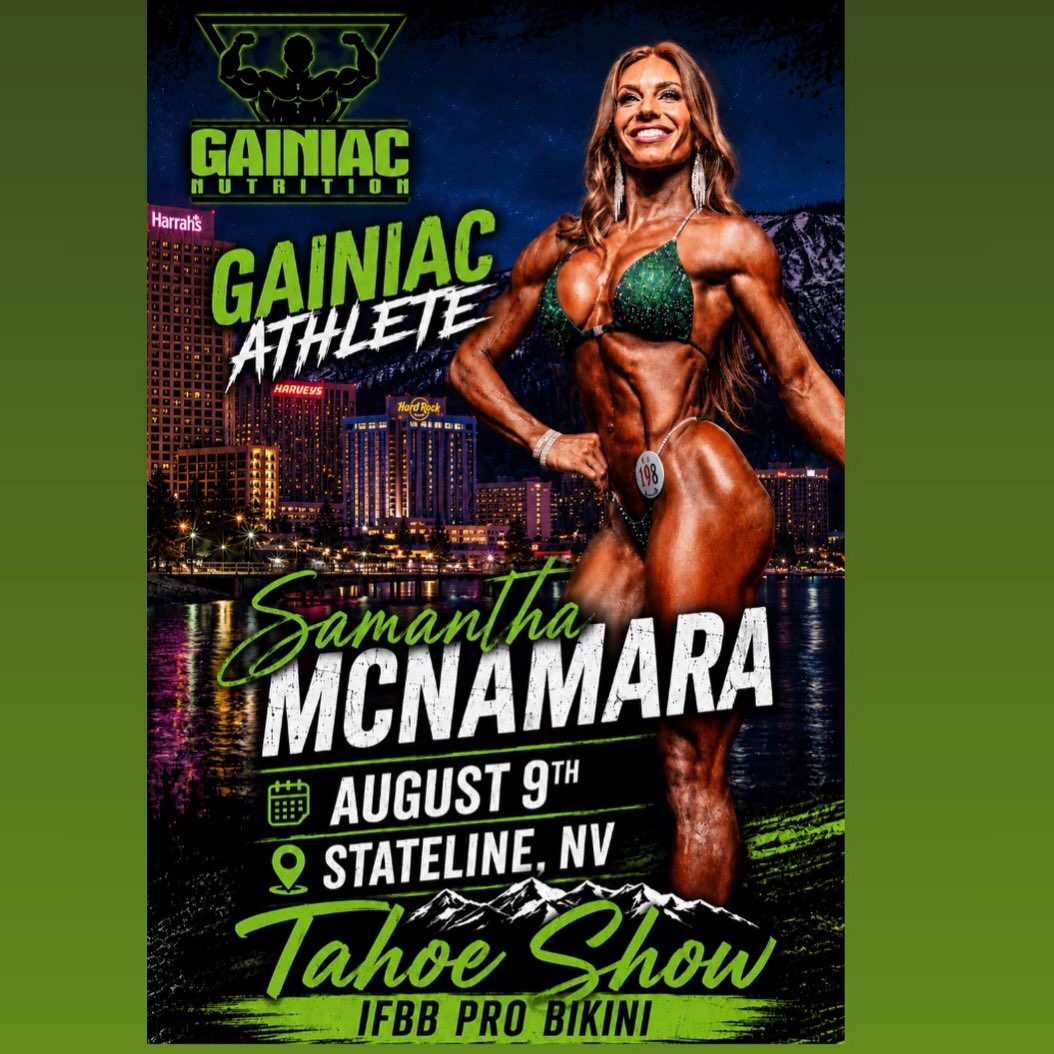 Help us hype up our IFBB Pro Bikini athlete @sammcnamara_ifbbpro! She’s kicking off her 2026 season this weekend! She has several shows scheduled for this year and is starting it off by rocking the stage at the Tahoe Show in Stateline, NV! She’s been working hard with a new coach and is definitely bringing a killer package to the stage! She’s had her head down and been grinding like no other. Her love and passion for this sport is unmatched and we know she’s going to absolutely kill it! No stone left unturned! Let’s go Sam! Go get it!!
Coach @drewbrannon08
Suit @goddessglamsuits
#gainiaclbk #ifbbprobikini #teamgainiac #gainiacarmy #gainiacnation