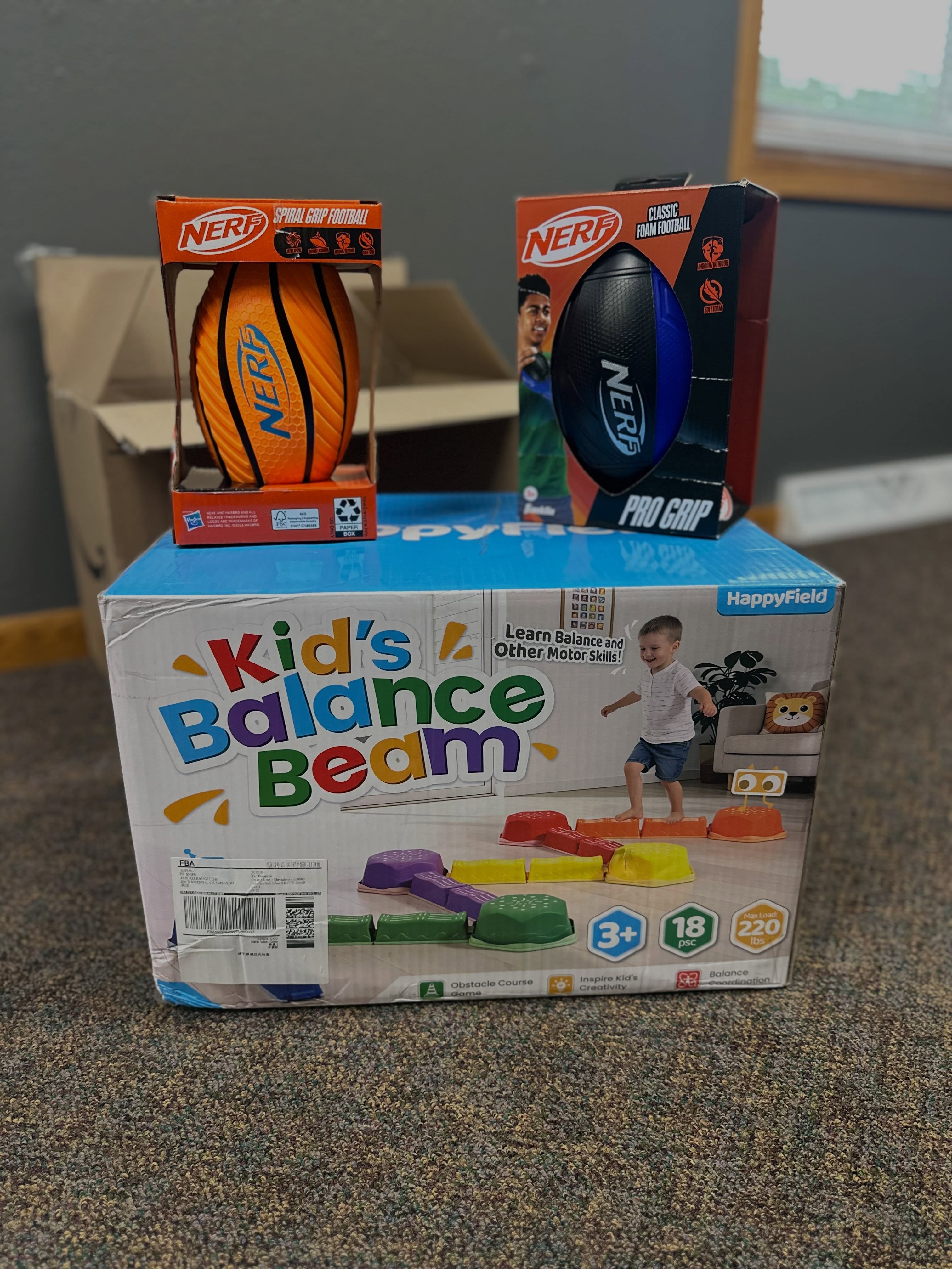 We’ve had so many families send a wishlist item to Karis over the past little bit. We greatly appreciate your generosity! Footballs, a portable balance beam, lamination machine and pouches, books, kickballs, pool noodles, and many other items have come in!