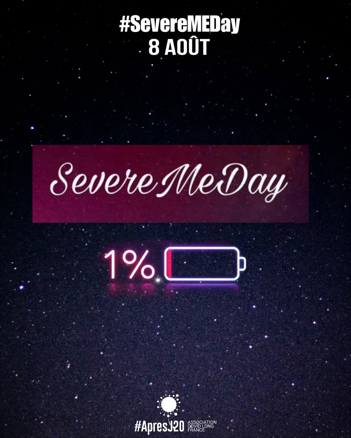 💙 8 août – Journée mondiale de sensibilisation à l’EM sévère 💙
L’Encéphalomyélite Myalgique #EM peut devenir une maladie extrêmement invalidante.
On estime qu’environ 1 personne atteinte d’EM sur 4 présente une forme sévère ou très sévère.
Certaines personnes sont alitées, parfois confinées dans une pièce sombre et silencieuse, et peuvent ne plus être en mesure de tolérer la lumière, le bruit, le toucher ou même des activités élémentaires du quotidien.
⚠️ Le Malaise Post-Effort (#MPE) est au cœur de cette maladie.
Un effort, une stimulation sensorielle ou une activité pourtant banale peuvent provoquer une aggravation importante et prolongée des symptômes.
🏥🏠 À l’hôpital comme à domicile, les soins doivent tenir compte de cette vulnérabilité.
Pour une personne atteinte d’EM sévère ou très sévère, des gestes ordinaires peuvent représenter une charge considérable.
👩⚕️👨⚕️ Quelques principes essentiels :
🔹 Écouter le patient et ses proches pour comprendre ses limites et adapter les soins à ses capacités réelles.
🔹 Respecter les temps de repos et éviter les sollicitations ou interventions non indispensables.
🔹 Réduire autant que possible les stimulations sensorielles : lumière, bruit, conversations, déplacements et manipulations.
🔹 Regrouper les soins lorsque cela est possible, afin de limiter la répétition des sollicitations et de permettre des périodes de récupération.
🔹 Adapter les soins, la nutrition et les traitements aux sensibilités et aux besoins de chaque personne.
🔹 Ne pas imposer d’augmentation de l’activité ou d’exercice en ignorant le MPE et les limites individuelles.
🔹 Prendre au sérieux la parole du patient, même lorsque ses limitations ne sont pas immédiatement visibles.
💙 Et parce que certaines personnes vivant avec un #CovidLong développent également un tableau clinique répondant aux critères de l’EM, cette réalité doit aussi être reconnue.
🦠 Chez les personnes dont l’EM s’est développée après une infection par le SARS-CoV-2, cette infection constitue l’événement déclencheur