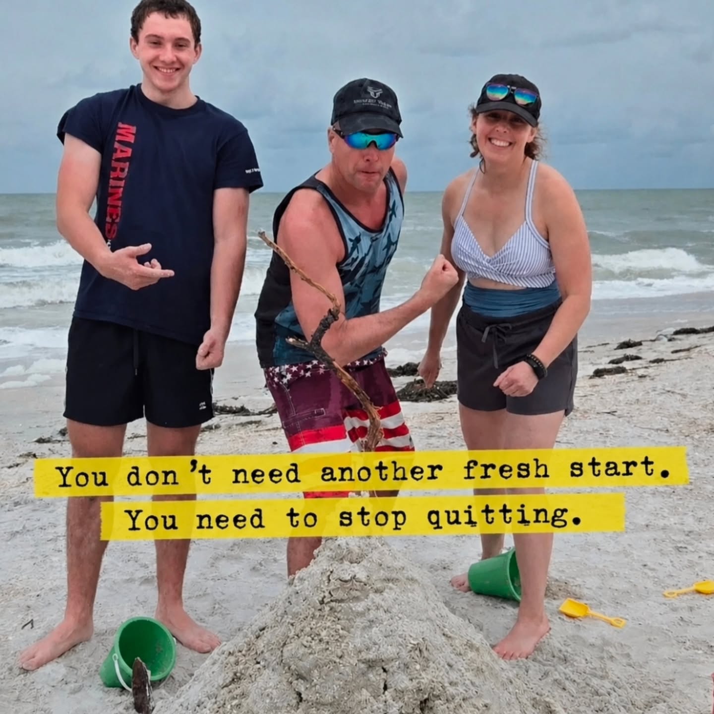 Turns out building a sandcastle and building results have a lot in common… you have to keep showing up. 😂
Stop chasing the next diet, challenge, workout trend or “30-day transformation."
The basics aren’t flashy.
They aren’t new.
And sometimes… they’re downright boring.
But they WORK.
Train consistently.
Fuel your body. Eat your protein.
Recover.
Repeat.
You don’t need to start over every Monday. You don’t need to be perfect.
You just need to stop quitting on yourself.
Consistency > perfection.
Every. Damn. Time. 💪
#gym ##motivation #trending #fyp #explorepage
