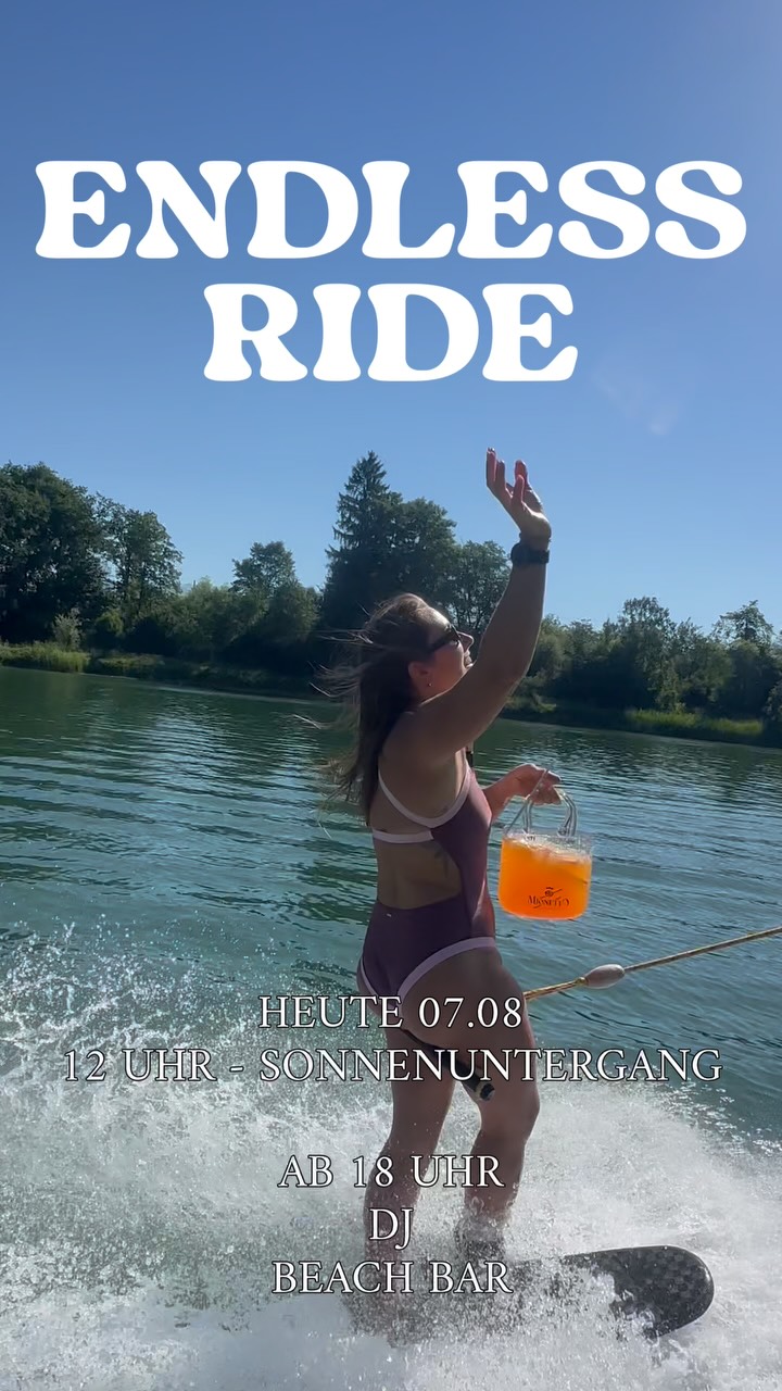 Endless Ride☀️
Heute heißt’s: fahren, entspannen und den Freitag genießen.
Wasserski & Wakeboard 12 Uhr bis Sonnenuntergang
10 % auf alle Tagestickets
Ab 18 Uhr mit DJ & Beach Bar @philngoood
Also: Schnapp dir dein Board, gönn dir ein paar Runden, hol dir einen kühlen Drink und lass das Wochenende am See starten. Wir sehen uns am Lift. 🤙
#WakeparkKiefersfelden #EndlessRide #Wakeboarding #CablePark