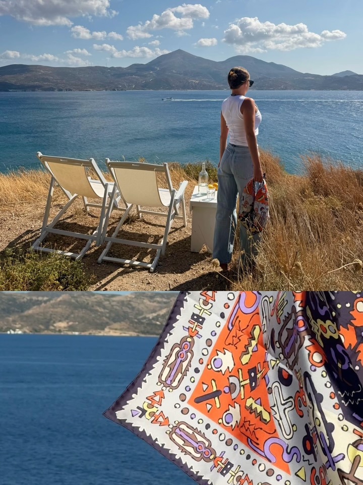 when pure silk meets the sea breeze 🌞 @monlienatelier
I loved being able to personalise my silk scarf and discover all the different ways to wear it, from a top to a bag and so much more 🤍
Head over to their profile for lots of tutorials and styling ideas!
*gifted by
.
.
greece | grecia | summer | estate | vita lenta | slow life | pure silk | euro summer | cyclades | cicladi | milos | island life
#iggreece #milos #greeksummer #eurosummer #greekisland