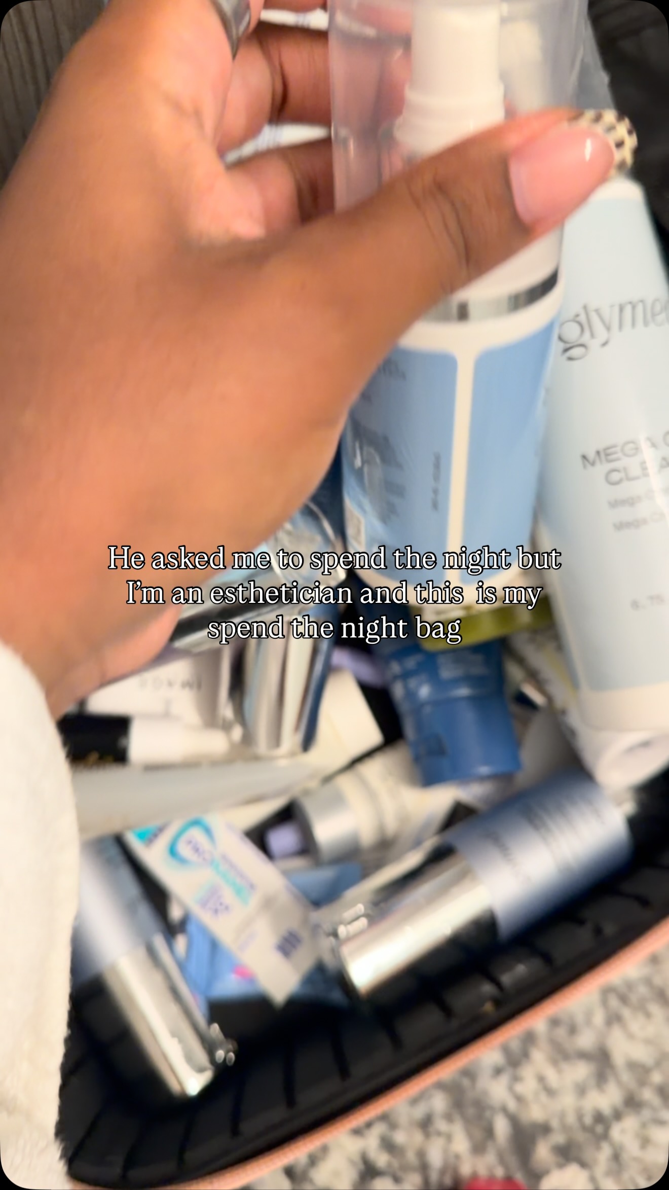 I may not have clothes but I have my skincare 🤏🏾 #girlmath #atlantaesthetician #skincareroutine #estheticianlife #licensedesthetician