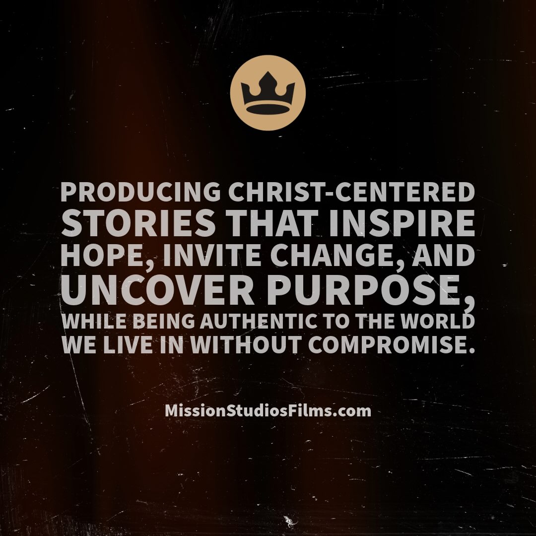 Who is Mission Studios?
This mission statement captures the heart and vision of what we are striving for with our projects.
You can follow us along on Youtube, Instagram, Facebook, & subscribe to our mailing list online at MissionStudiosFilms.com