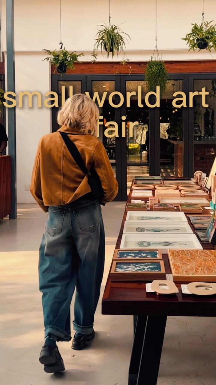 So much to see!! and such beautiful work….The small world art fair is still open today and tomorrow - enjoy the countryside, fresh air, stunning venue & delicious food and take some time to browse through amazing art by over 150 South African artists xx