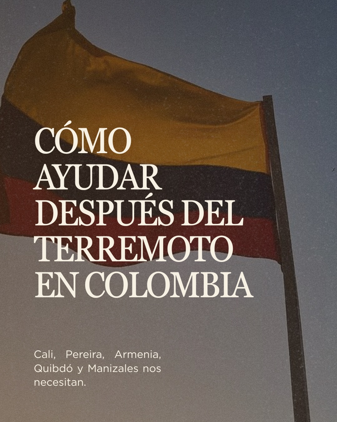 El día de hoy se presentó un terremoto de magnitud 7,4 con epicentro en San José del Palmar, Chocó, Colombia.
Ponemos nuestras redes a disposición para compartir información útil, contactos de ayuda, rutas de atención y cualquier dato verificado que pueda servir a quienes lo necesiten en este momento.
Colombia nos necesita más que nunca.🇨🇴
#SOSChocó