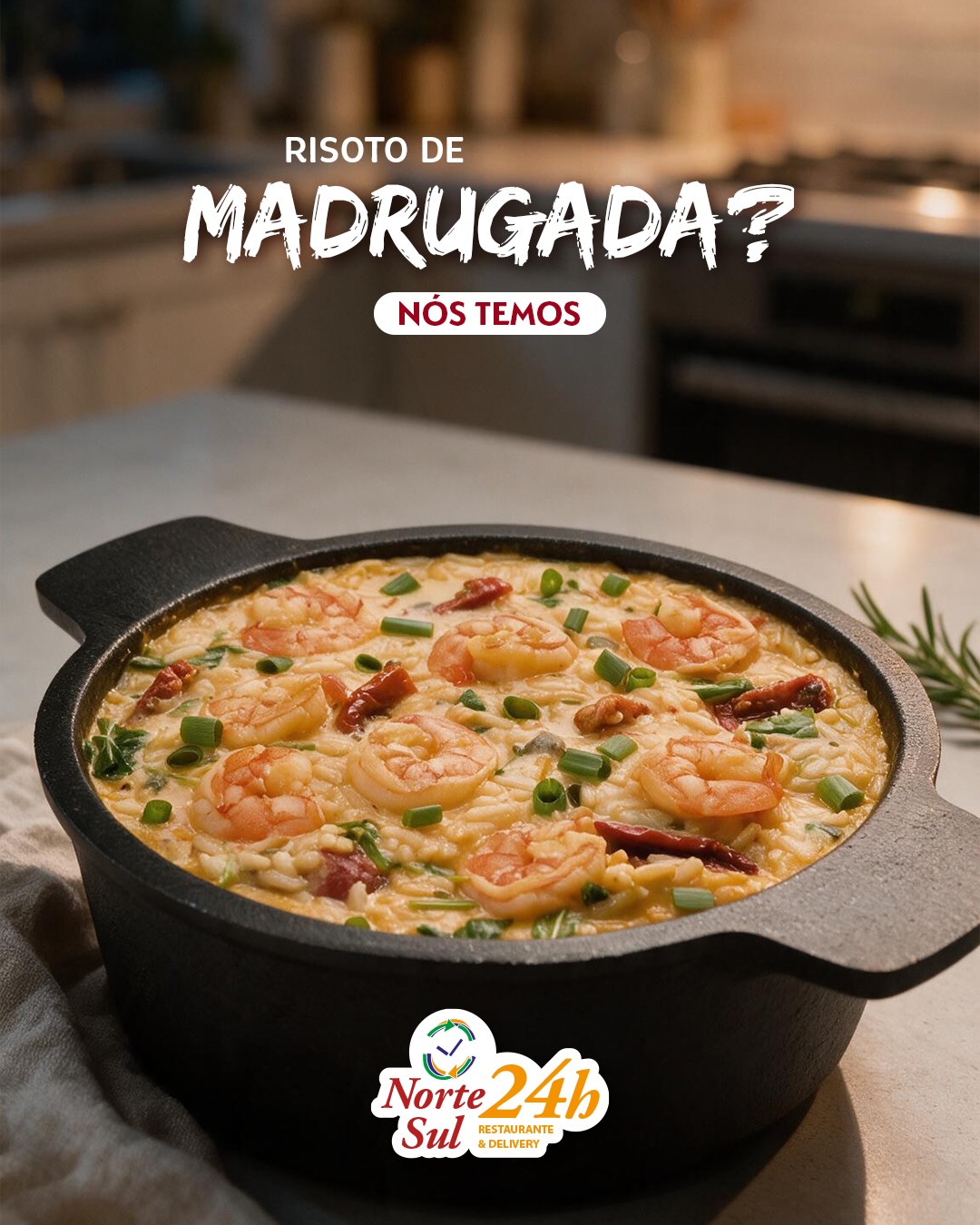 Risoto de madrugada? Tem sim! 😋
No Norte Sul 24 Horas, não importa a hora que a fome chegar. Nossos risotos são preparados na hora, com aquele sabor que faz a espera valer a pena.
De madrugada, no almoço, no jantar… estamos sempre abertos para você. 🧡
🛵 Quer receber em casa?
Peça pelo iFood ou ligue: (43) 3337-7878
🕐 Aberto 24 horas, todos os dias.
#NorteSul24Horas #Londrina #Risoto #Delivery #Restaurante24Horas