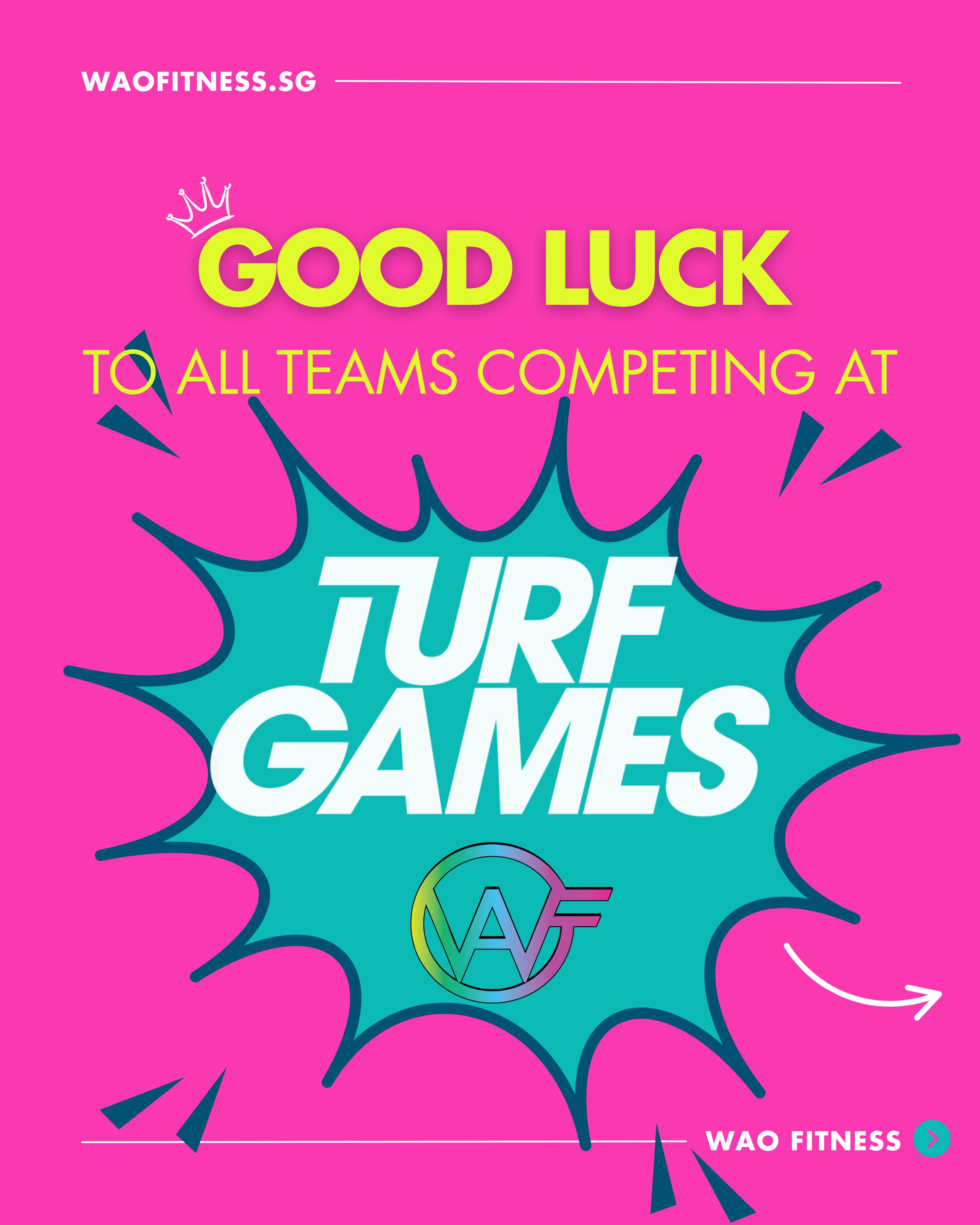 What a turn out! We love it when Singapore ๐ธ๐ฌ gets together for a workout ๐คฉ
Best of Luck to all teams competing at Turf Games!
Have fun ๐คฉ
Look after your team mates ๐ฏโโ๏ธ๐ญ๐ฌ
Respect your judges ๐
Stay Hydrated ๐ฅฅ
Eat Snacks ๐ซ๐๐๐