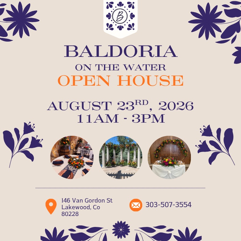 💍 Newly engaged? We’d love to meet you! 💍
If you’ve been dreaming about your wedding day but haven’t found the place yet, consider this your sign to come see what Baldoria on the Water is all about. ✨
Join us for our Open House on August 23rd from 11AM–3PM and explore the venue, meet some of our favorite wedding vendors, get inspired, and start envisioning your own wedding day at Baldoria. 🥂🤍
Already booked with us? This day is for you, too! We’d love to welcome all of our 2027 couples to come back, meet some of the incredible vendors we love working with, gather inspiration, and get even more excited for your big day!
📅 August 23rd, 2026
⏰ 11AM–3PM
📍 Baldoria on the Water | Lakewood, CO
Bring your fiancé, your family, your wedding questions—and come spend the day with us! 🤍
Newly engaged or already a Baldoria couple? We can't wait to see you!
#BaldoriaOnTheWater #BaldoriaOpenHouse #ColoradoWedding #ColoradoWeddingVenue #LakewoodColorado #ColoradoBride #WeddingPlanning #NewlyEngaged #WeddingInspiration #ColoradoWeddings