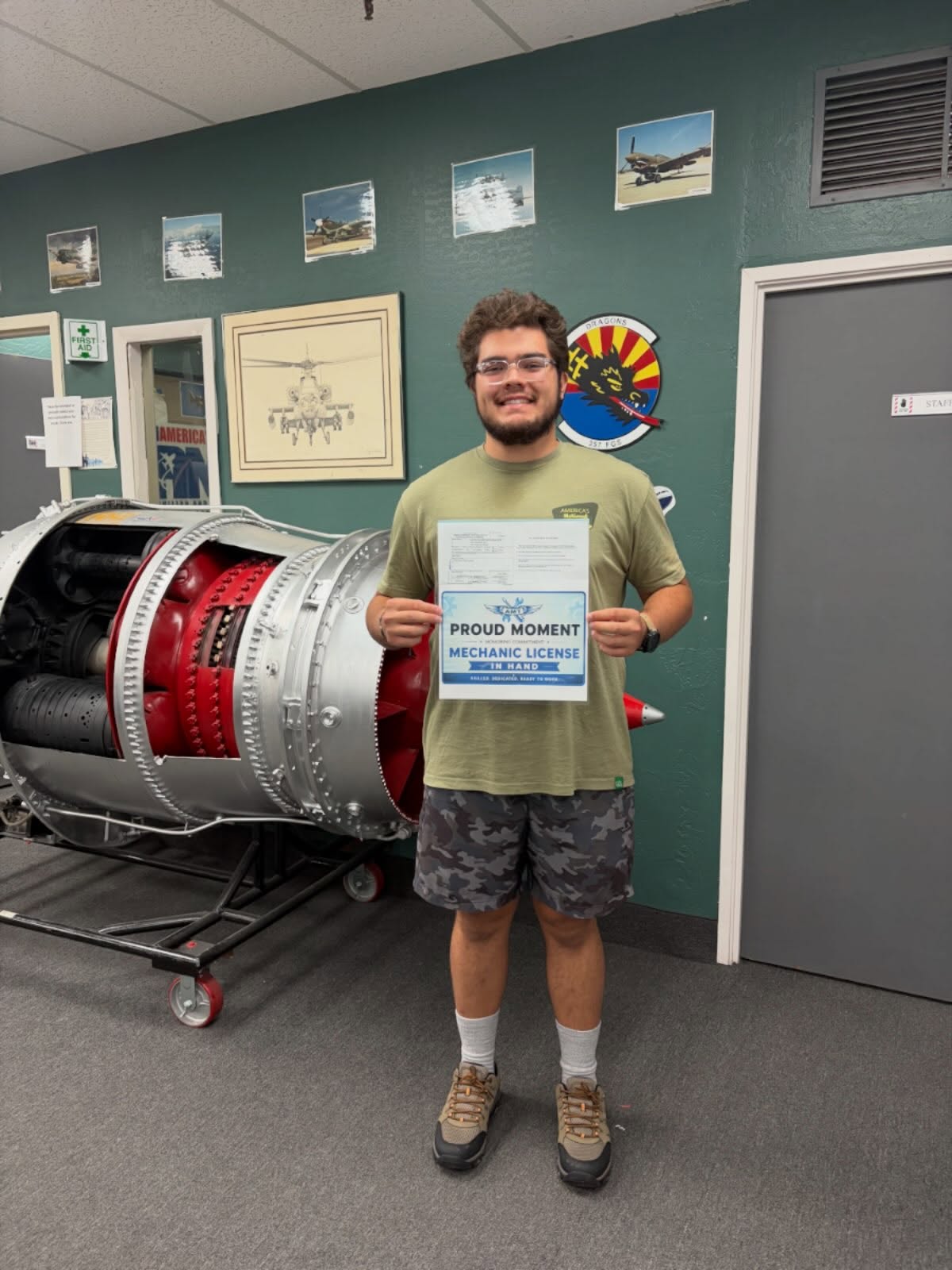 “Success is where preparation and opportunity meet.” — Bobby Unser
Your hard work has paid off, and today you join the ranks of FAA-certified Airframe & Powerplant mechanics. Congratulations!
#AmericasBestAMT #SuccessStory #MechanicsMatter #AircraftSafety #SuccessInAviation