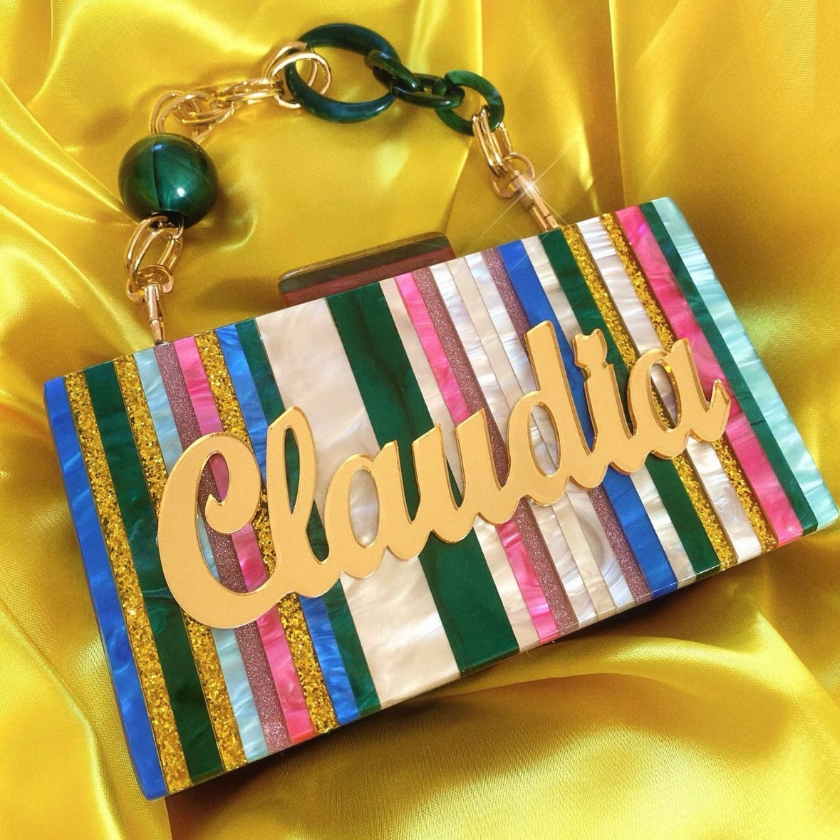 ✨ RESTOCKED ✨
She’s backkk! 🌈💖 One of my most colourful and fun designs is officially back in stock! Perfect for adding a little personality to your outfit and making a statement 💚💙💗✨
Available now — and as always, each bag is personalised with love 🫶🏼