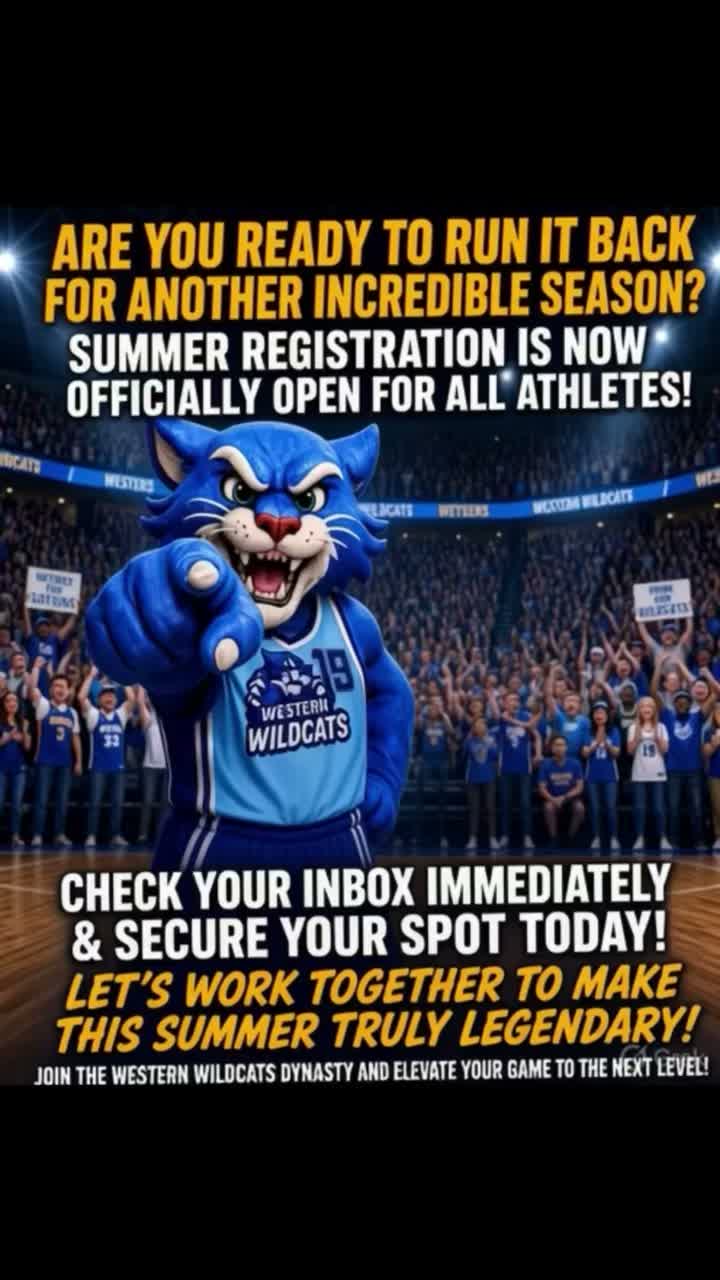 Ready to run it back for the Summer season, Wildcats? ๐๐ฅ
๐๐ฉต Registration is opening soon for all returning players! ๐ฉต๐
Keep a close eye on your inbox over the coming daysโyour personal registration invite and essential season info will be landing in your email shortly.
Quick Checklist for Returning Members:
๐พWatch your inbox: Keep an eye out for your direct registration link (and check your spam folder just in case!).
๐พLock it in: Complete your registration early as soon as your email arrives to secure your roster spot.
We can't wait to see our returning players back on the hardwood bringing the energy.
Let's make this Summer season our best one yet! ๐
#WesternWildcats
#WildcatsBasketball #westernwildcatsbasketball
#Localbasketball
#PointCookBasketball
#Altonabasketball
#Wyndhambasketball
#Youthbasketball
#Juniorbasketball