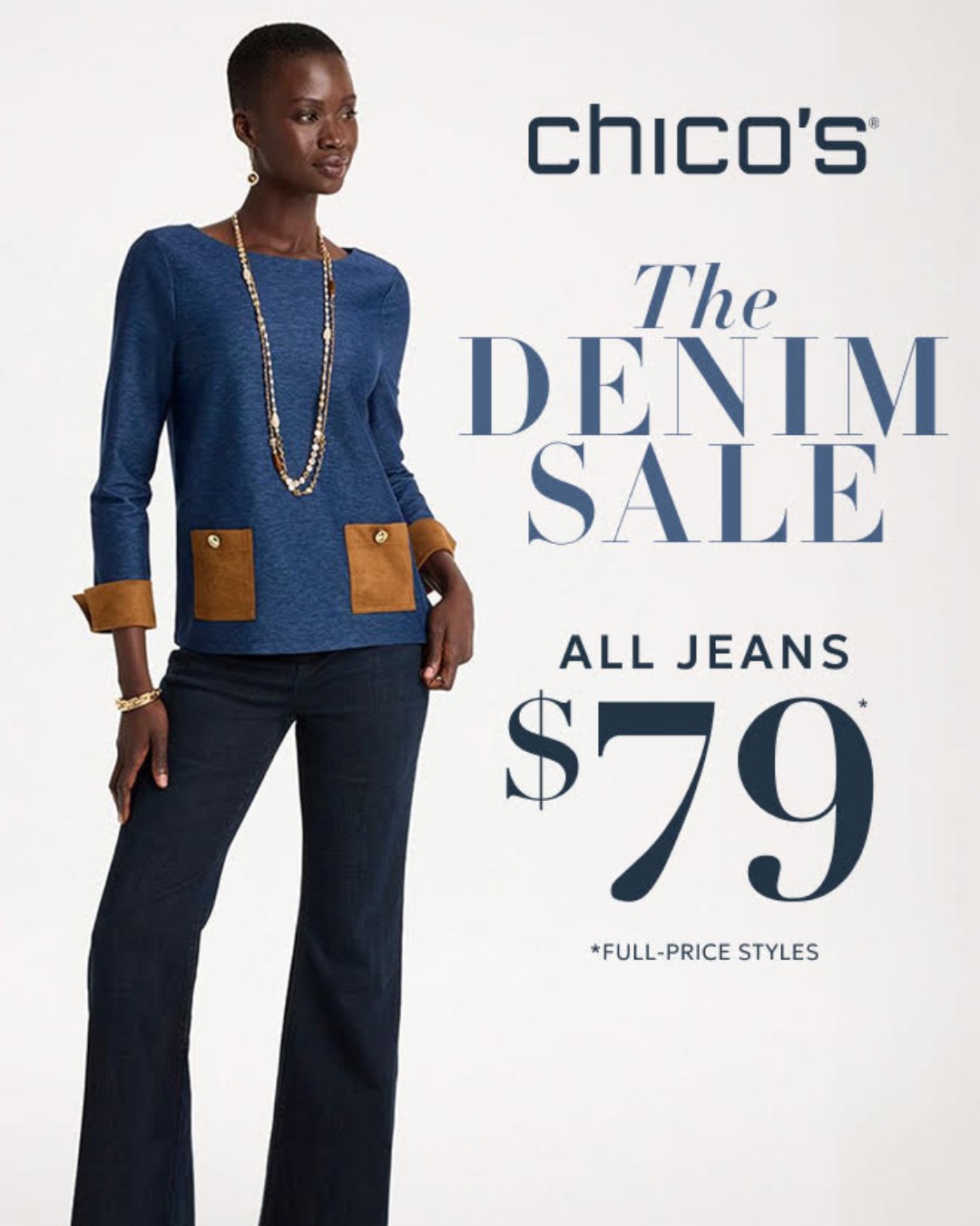 š Denim lovers, this oneās for you! Chicoās Denim Sale is starting today and is going through August 24th! Get all full-price jeans for just $79, plus a FREE jean charm with any full-price jeans purchase in-store (while supplies last) āØ
Stop by Chicoās here at Pine Ridge Marketplace and find your new favorite pair!