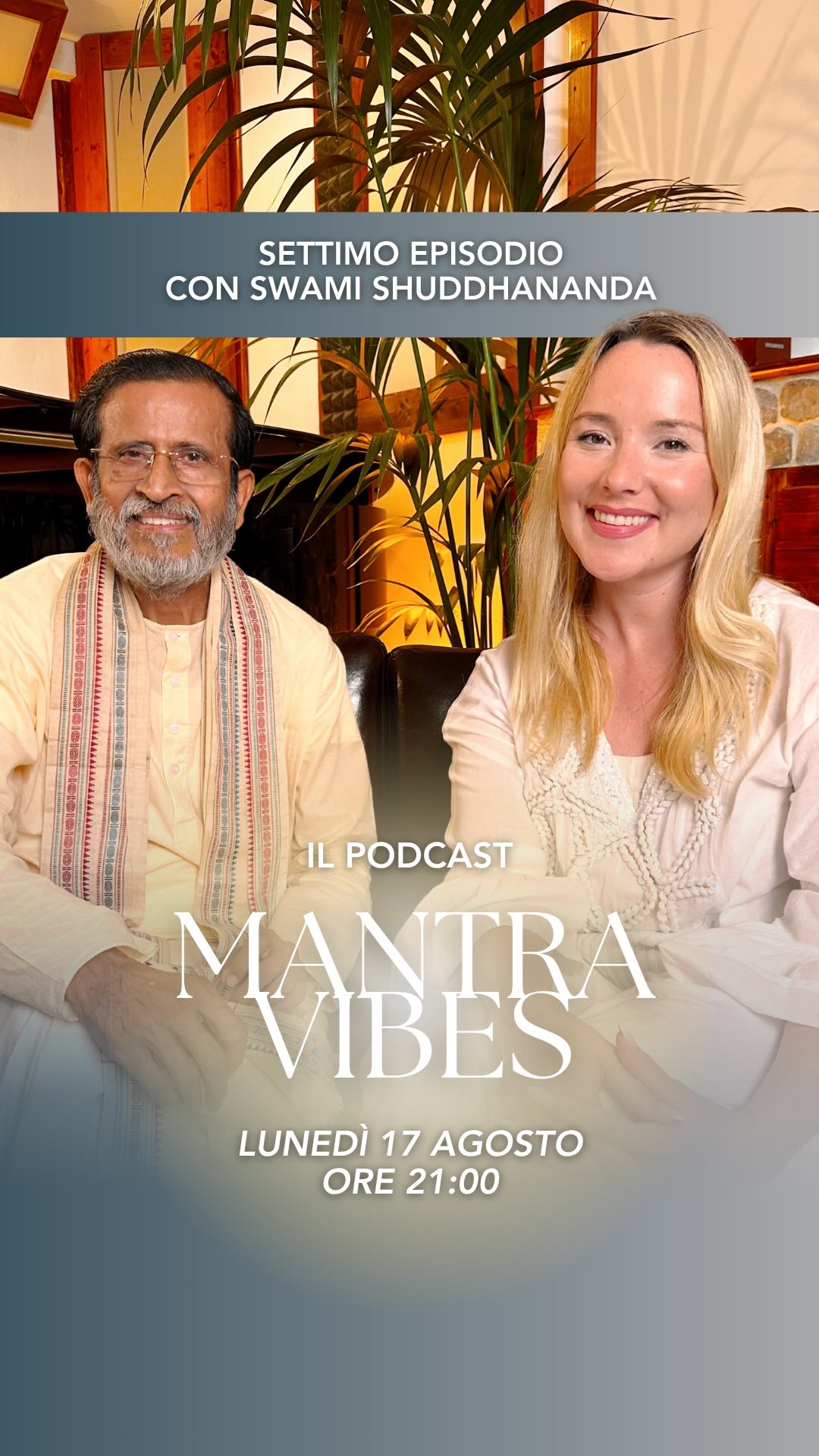 Ti aspetto questa sera, lunedì 17 agosto alle ore 21:00, in première su YouTube per il settimo episodio della terza stagione di MantraVibes ✨
Come anticipato qualche giorno fa, l’ospite di questo nuovo incontro sarà Swami Shuddhaananda, una presenza amorevole. Una presenza di Luce.
Nato a Calcutta, dopo gli studi universitari e un periodo come docente, ancora giovane Shuddhaananda lasciò progressivamente la vita accademica per consacrarsi alla ricerca spirituale. Il suo cammino lo condusse alla vita monastica, alla meditazione, al servizio e alla tradizione di Baba Lokenath, il grande yogi al quale ha dedicato il libro La vita di uno Yogi dell’Himalaya.
Da decenni condivide pratiche e insegnamenti spirituali in India e nel mondo, portando avanti anche una visione nella quale la realizzazione interiore non può essere separata dalla compassione e dal servizio verso gli altri.
Un dialogo che invita a vivere la Vita con Amore e a riconoscere la presenza eterna dei Maestri invisibili che sono sempre al nostro fianco 🫂
🎧 Potrai ascoltare l’episodio completo questa sera in première su YouTube e successivamente su tutte le principali piattaforme di streaming, tra cui Spotify, Apple Podcast e Amazon Music.
🪷 MantraVibes continua a essere uno spazio dedicato alla crescita personale, al risveglio della coscienza e allo yoga spirituale, dove ogni incontro diventa un’opportunità per approfondire temi che possono ispirare il nostro percorso interiore.
💬 Commenta “Podcast” e riceverai in DM tutte le informazioni per seguire la première e recuperare gratuitamente anche gli episodi precedenti
P.S. Ricordo agli iscritti ad @atmaacademy_com che mercoledì 19 agosto, alle ore 21:00, ci incontreremo per un altro meraviglioso appuntamento con Swami Shuddhaananda 🙏🏻✨
#amore #yogaitalia #swamishuddhaananda #spiritualità #podcast
