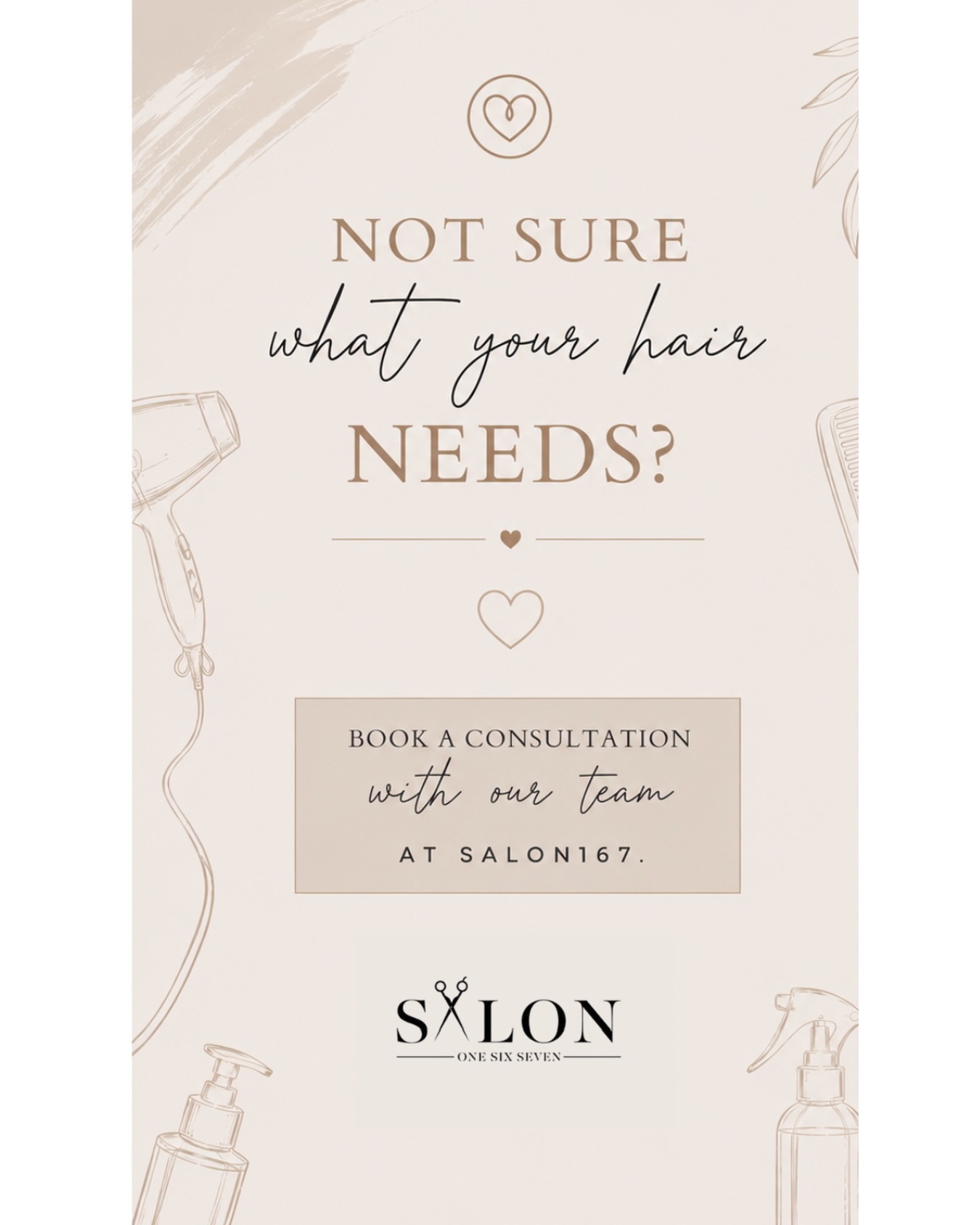 Not sure what your hair needs? 🤔
Every head of hair is unique and finding the right cut, colour or treatment can sometimes feel overwhelming.
That’s where we come in! Book a consultation with our expert team at Salon167 and let’s find what’s right for you and your hair 🤍
Visit our booking link in our bio or in this caption ⬇️
https://s-iq.co/BookingPortal/dist/?salonid=9bc39bf9-d4bc-4276-b30b-7bab5231429f&tab=book&showSalons=1
-
-
-
#salon167 #hairbooking #salon167davidlloyd #salon167crayford #foryoupage