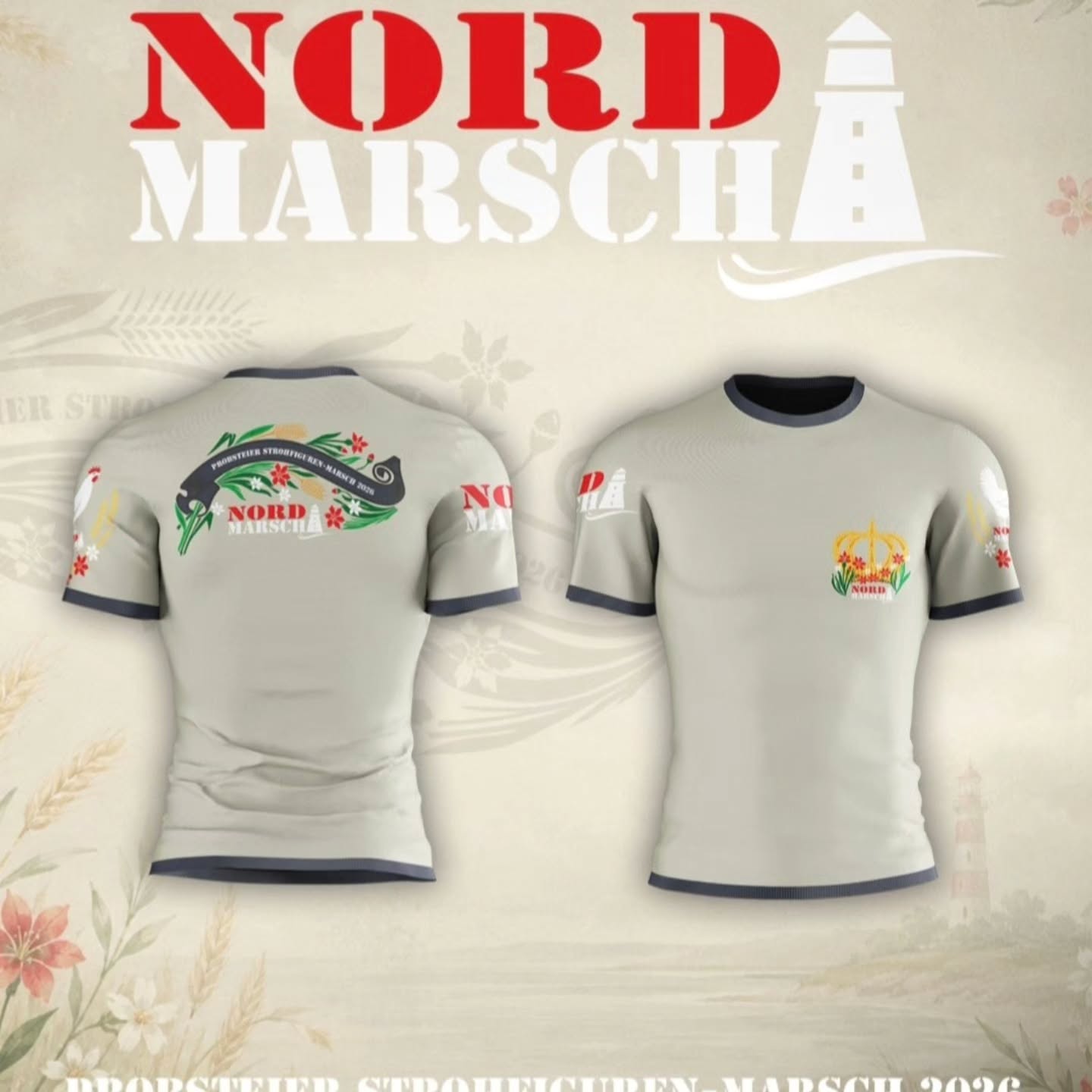 Unsere individuellen Eventshirts von Nord-Marsch.
Für jede Veranstaltung - wir wollen nicht gerade sagen "designed" - aber von einem vom Team liebevoll ausgedacht & entworfen.
Vorher mit dem Ticket oder über den Shop in diversen Größen von XS - 3XL in zwei Schnitten oder nachher, als Sammelbestellung in Deiner Größe bestellbar, um danach in die Geschichte von Nord-Marsch einzugehen und euch & uns künftig bei diversen tollen sportlichen Aktivitäten zu begleiten und vielleicht in unserer Story mit #einshirtgehtumdiewelt @nordmarsch zu landen.
Immer unterschiedlich mit Abwechslung von der Aufmachung & Farbe ist sicher für jede Geschmack mal was dabei, was bleibt ist das Nord-Marsch Logo auf dem einen und das Symbol der Veranstaltung auf dem anderen Ärmel.
Wichtig ist Deine Größe anhand der anliegenden Größentabelle zu ermitteln und nicht die gedachte oder vielleicht auch gewünschte Größe anzugeben, dann passt es perfekt zu Dir!
Das Shirt vom "PROBSTEIER STROHFIGUREN-MARSCH" ist noch bis Donnerstag bestellbar, auch schon im Shop "HAMBURG-MARSCH" - Ausgabe wie gewohnt - vor Ort beim Check-in.
Vielleicht sehen wir uns ja am Samstag im Wendland beim "BLAULICHTMARSCH" - das ist Basti's Herzensprojekt und so hat er sich auch mit Shirt & Medaille beschäftigt.
Wir würden uns freuen, es gibt noch ein paar Tickets für Spontane!
Eure Nord-Marscher ❤️
#liebingsshirt #erinnerungsstück #chic #aufgehts