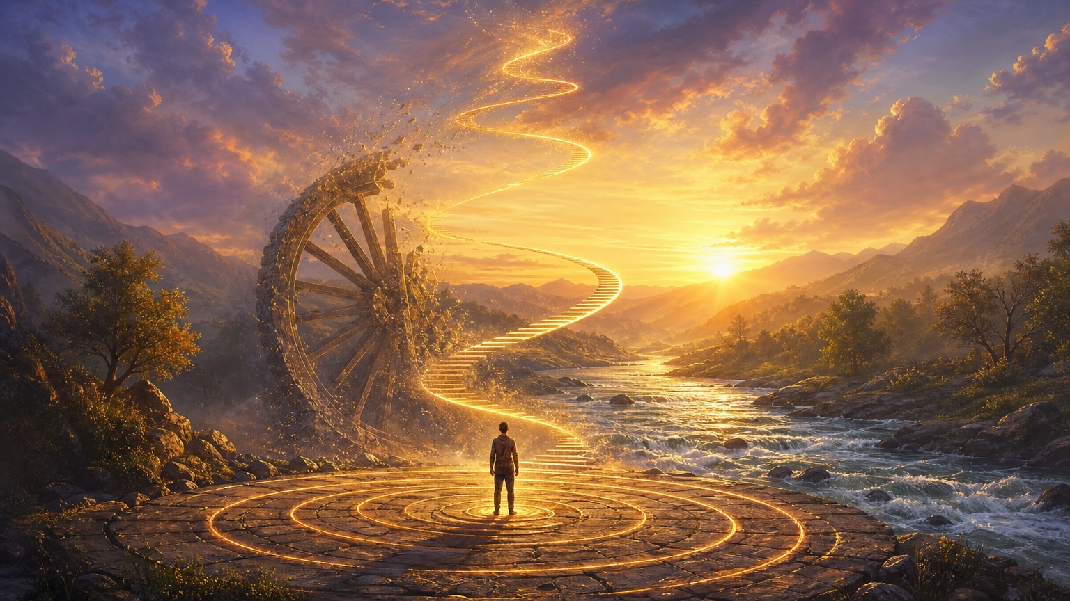 Circulos
Já andaste este caminho mil vezes,
os mesmos passos, as mesmas quedas,
a mesma voz que sussurra “não consegues”
enquanto teus pés conhecem de cor estas pedras.
Mas olha: mesmo o rio que parece igual
carrega águas sempre novas,
e a roda que gira no mesmo lugar
ainda assim move o mundo, move as horas.
O loop não é prisão — é ensaio,
cada volta uma chance de fazer diferente,
de escolher a coragem em vez do medo,
de ser gentil contigo, finalmente.
Quebrar não é explodir de uma vez,
às vezes é só… parar de girar,
respirar fundo, pisar em falso,
e descobrir que sabias voar.
O teu “mais uma vez” pode ser
o “pela primeira vez” que tanto esperas.
Confia: dentro do círculo que te prende
vive a espiral que te liberta.
#poesia #poesiabrasileira #trabalhoautoral
#arteempalavras #poem