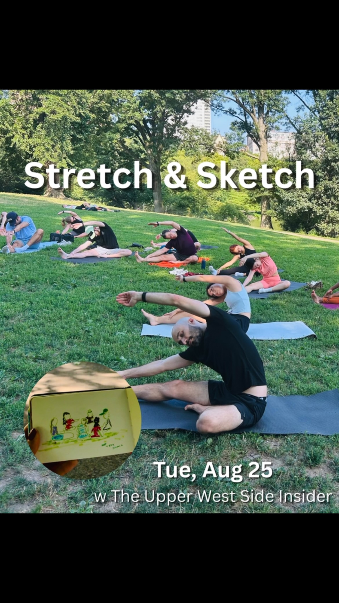 We’re so excited to partner with @theupperwestinsider on Tues, Aug 25 at 6:30 PM for Stretch & Sketch! Lengthen in a 50-minute stretch class followed by a nature inspired sketching session led by Katya. All supplies will be provided but feel free to bring your own. See you on your mat ✍️
🔗 Book at the link in bio
#centralparkpilates #pilatesinthepark #upperwestside