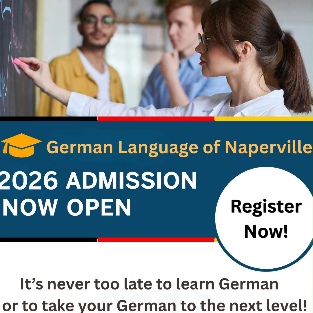 It’s never too late to learn German!
Whether you’re learning for travel, family, work, or simply for the love of the language, come learn with us!
German classes for adults — learn, speak & connect!
🗣️ Beginner through advanced levels
🤝 Friendly, supportive learning environment
🇩🇪 Language & culture
📅 Wednesdays
📍 Warrenville, IL
Enrollment for 2026–27 is OPEN!
germanschoolnaperville.org
#LearnGerman #GermanClasses #GermanForAdults #GermanLanguage #Naperville #Warrenville