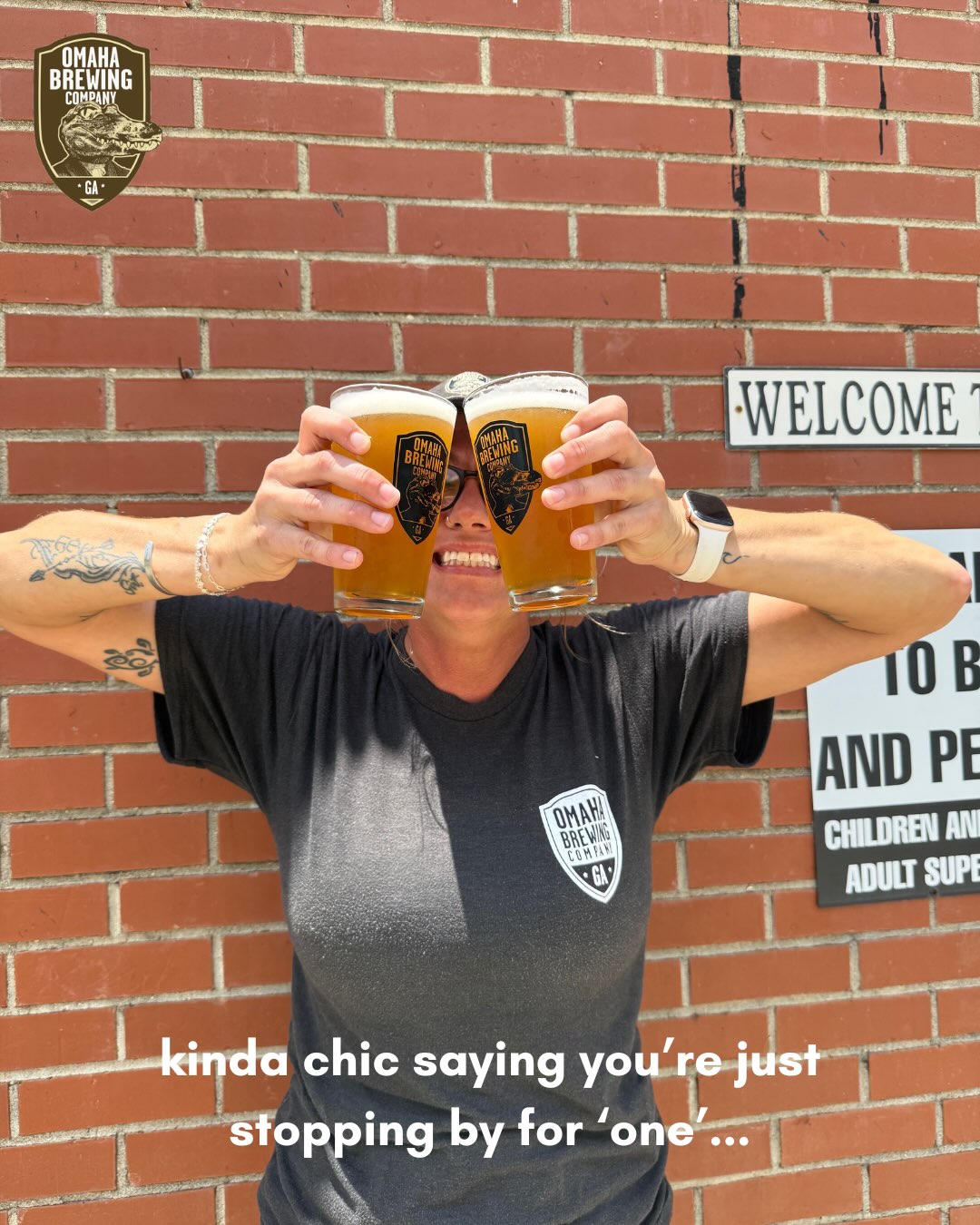 Kinda chic making memories over a cold one. 🍻
#OmahaBrewingCompany #KindaChic #OmahaGA #smalltown #bigbeers