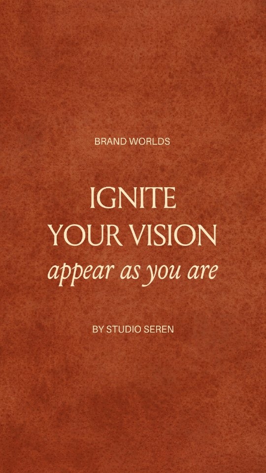 Ignite your vision. Appear as you are.
A little glimpse of whatโs coming.
My new website & brand movie | launching in a few weeks ๐ฅโจ
Keep an eye out: www.studioseren.nl
#rebranding #branddesign #brandmovie #brandstudio #studioseren