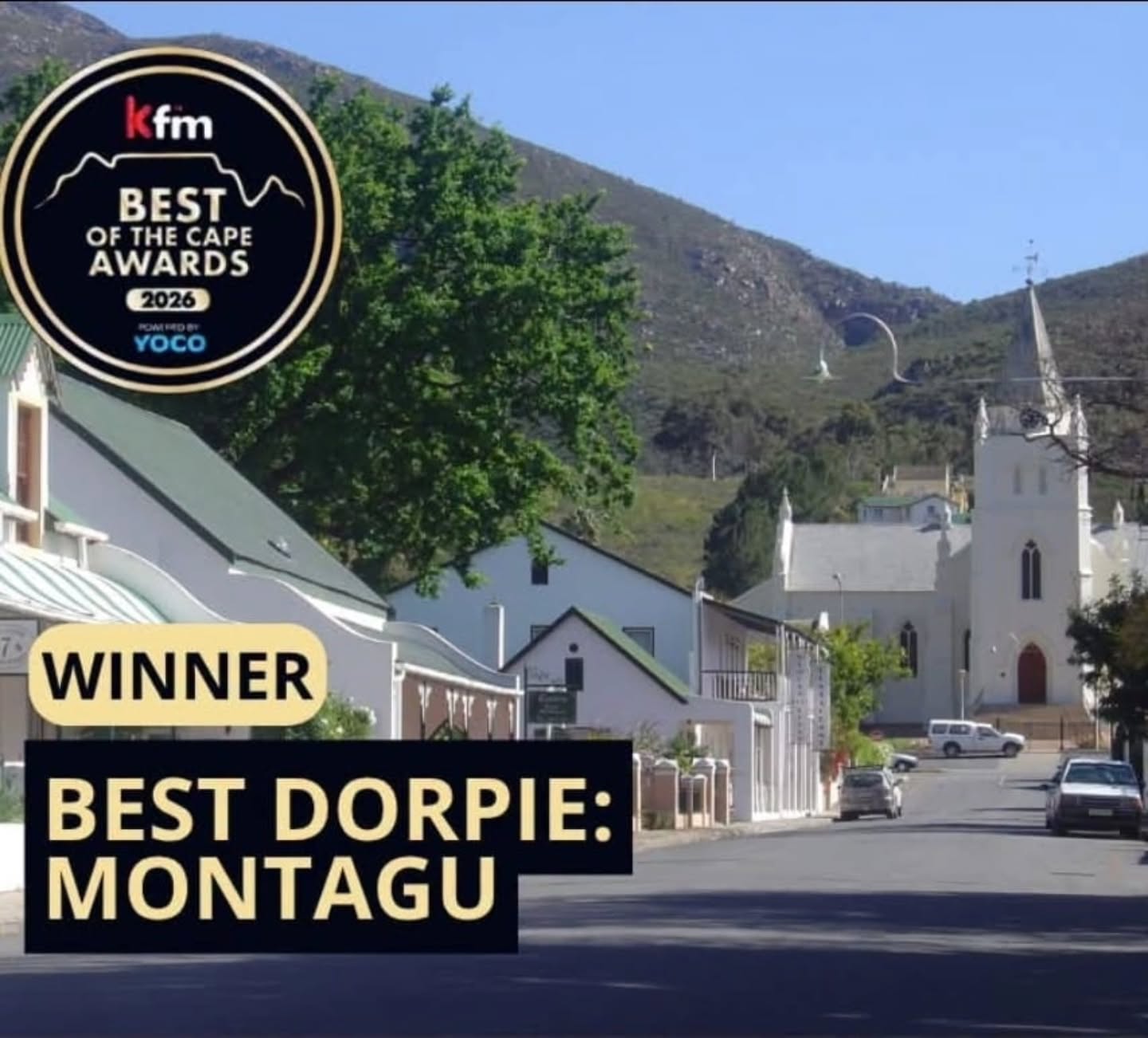 Congratulations, Montagu! 🥂
Montagu has done it again! 🎉
Our beautiful little town has been named KFM Best of the Best – Best Dorpie 2026! 🏆
And this isn’t our first time… Montagu also took the title in 2023 and 2025. That’s three wins in six years — and two years in a row! 👏👏👏
We may be a small town tucked between the Langeberg mountains, but there’s something very special about Montagu — the people, the beauty, the history, the food, the wine, the adventures… and that wonderful feeling of arriving somewhere and immediately slowing down. ❤️
Congratulations, Montagu! We are incredibly proud to call this little dorpie home. 🍷🌿
#Montagu #BestDorpie #KFMBestOfTheBest #Route62 #KleinNektar