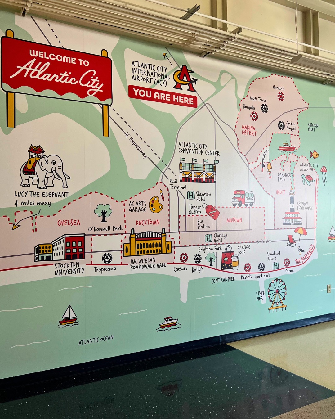 First impressions matter.
We recently partnered with Visit Atlantic City to print and install custom wall murals at Atlantic City International Airport, helping create a welcoming experience for travelers the moment they arrive. Projects like this show how environmental graphics can transform spaces, strengthen brand presence, and connect with audiences in high-visibility locations.
From airports and offices to retail and public spaces, we help brands come to life through impactful visual experiences. Ready to transform your space? Let's talk. (609) 645-1940