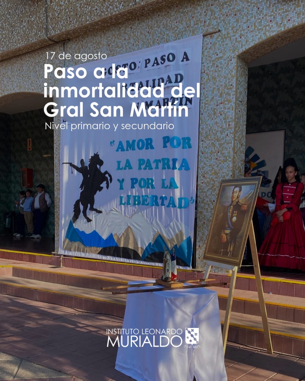🇦🇷 Recordamos a San Martín
Nuestros alumnos de Nivel Primario y Secundario participaron de los actos en conmemoración del 17 de agosto, recordando la vida y el legado del General José de San Martín.
Una fecha para mantener viva nuestra historia y sus valores. 🇦🇷
#sanmartín #17deagosto🇦🇷
