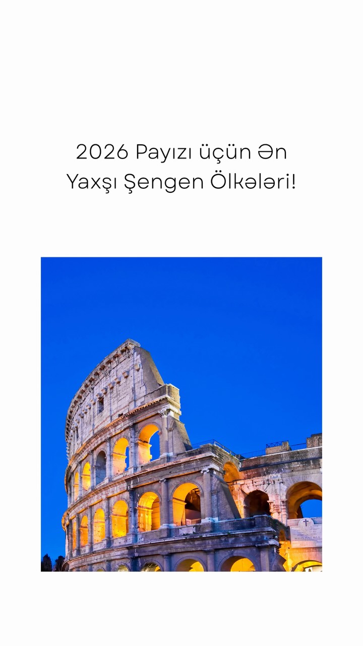 2026 payızında Avropa səyahəti planlayırsınız? 🍂🇪🇺
Büdcə və viza əlçatanlığını nəzərə alaraq, dəyərləndirməyə dəyər ölkələri bir siyahıda topladıq.
Siyahını yadda saxlayın və bu payız Şengen planlayan biri ilə paylaşın.
Planning a Schengen trip for Fall 2026? 🍂🇪🇺
We’ve shortlisted the countries worth considering based on travel budget and visa accessibility.
Save this list for your next Europe trip - and share it with someone planning Schengen this fall.
#SchengenVisa #ŞengenVizası #AvropaSəyahəti