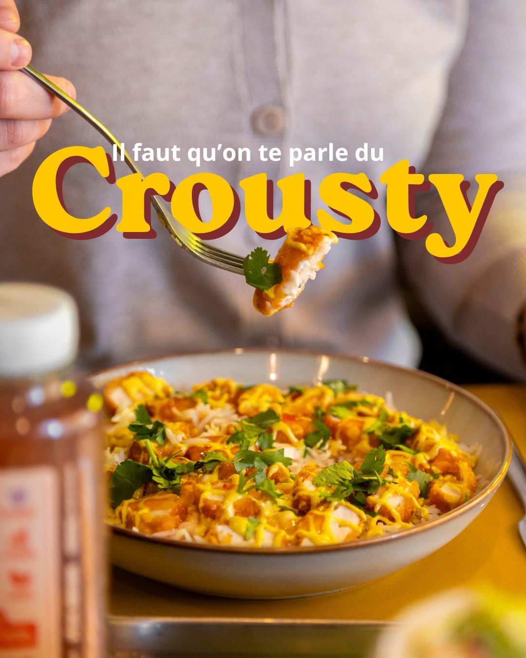 Le crousty devait partir.
Mais visiblement, vous n'étiez pas d'accord.
Poulet pané ultra croustillant, nappé d'un trio de sauces sweet, blanche et curry. Disponible en bowl comme en naanwich, dans tous nos Bhaiya shops.
Bhaiyappétit 💛
📍 Clermont · @hallesdubrezet
📍 Clermont · @le.pic.life
📍 Toulouse · 29 Rue du Taur