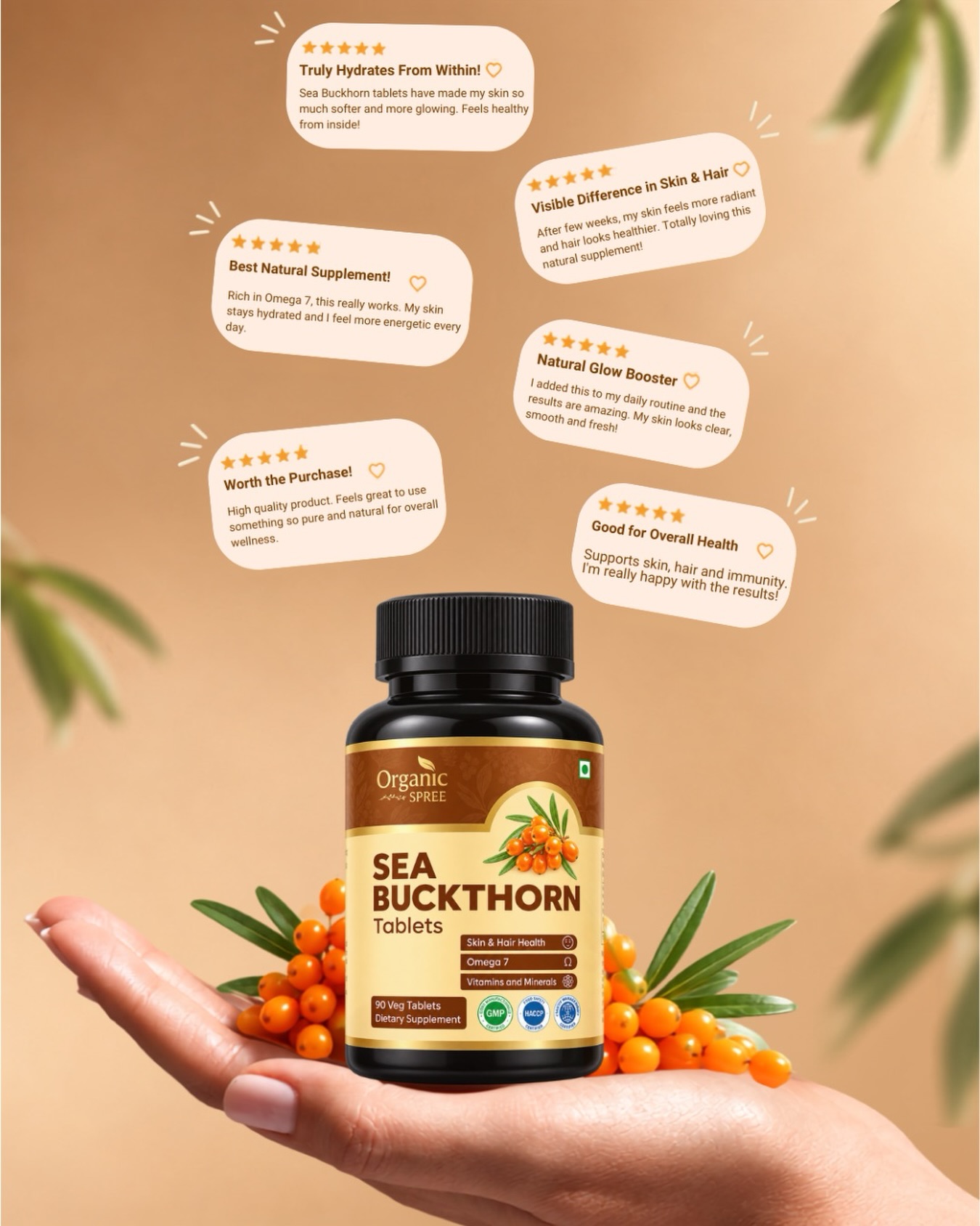 From skin & hair wellness to antioxidant support, Sea Buckthorn is nature’s little powerhouse. 🌿✨
Discover the everyday benefits of Organic Spree Sea Buckthorn Tablets and make this nutrient-rich superfruit part of your wellness routine.
Have you tried Sea Buckthorn yet? 👀👇
#organicspree #seabuckthorn #seabuckthorntablets #customerreview #productreview
(OrganicSpree Sea Buckthorn, Sea Buckthorn tablets, Sea Buckthorn review, customer review, product review, natural wellness, herbal supplements, daily wellness, wellness routine, Ayurvedic wellness)