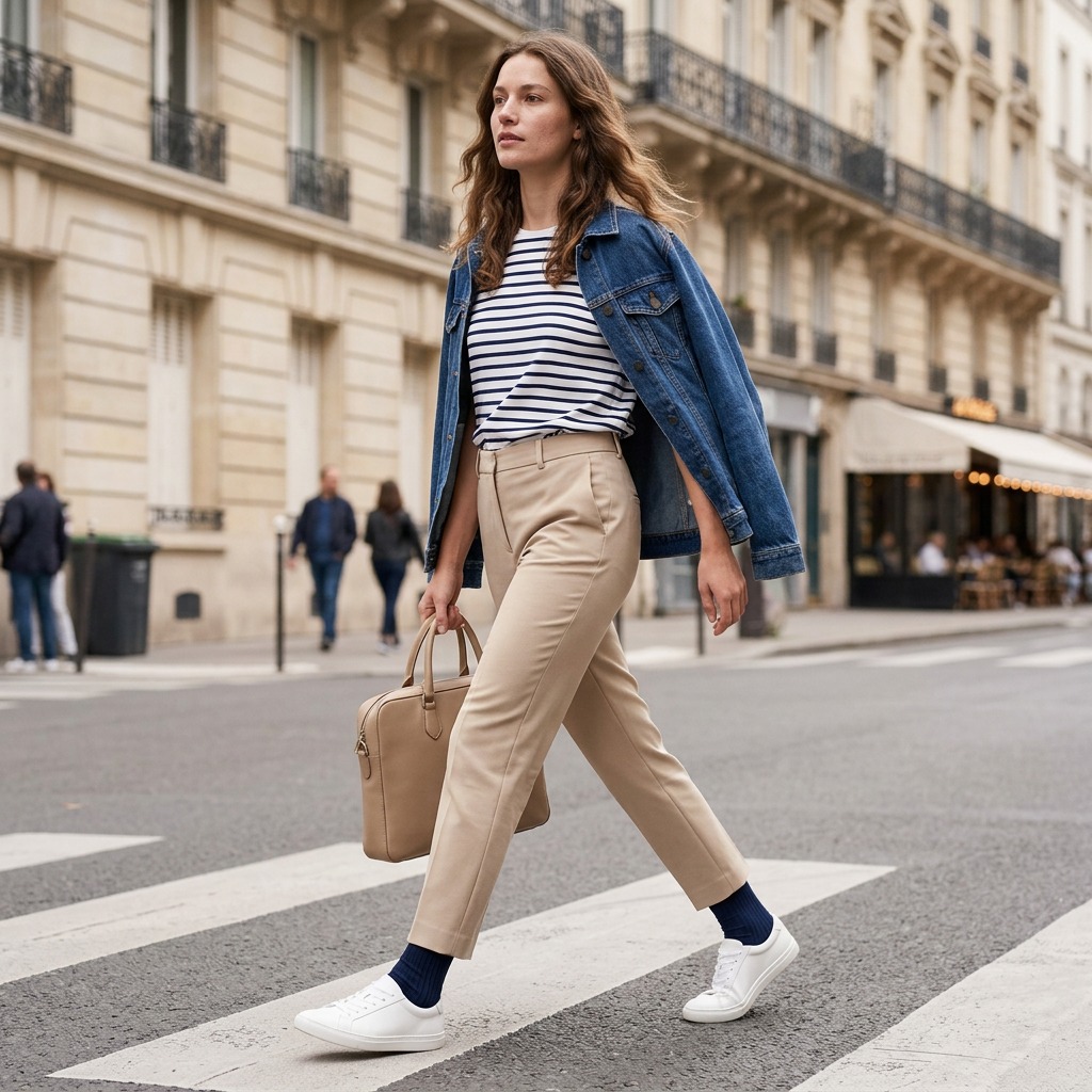Le rythme de la ville, le confort du quotidien. 🧦
#dorédoré #paristyle#goldgold