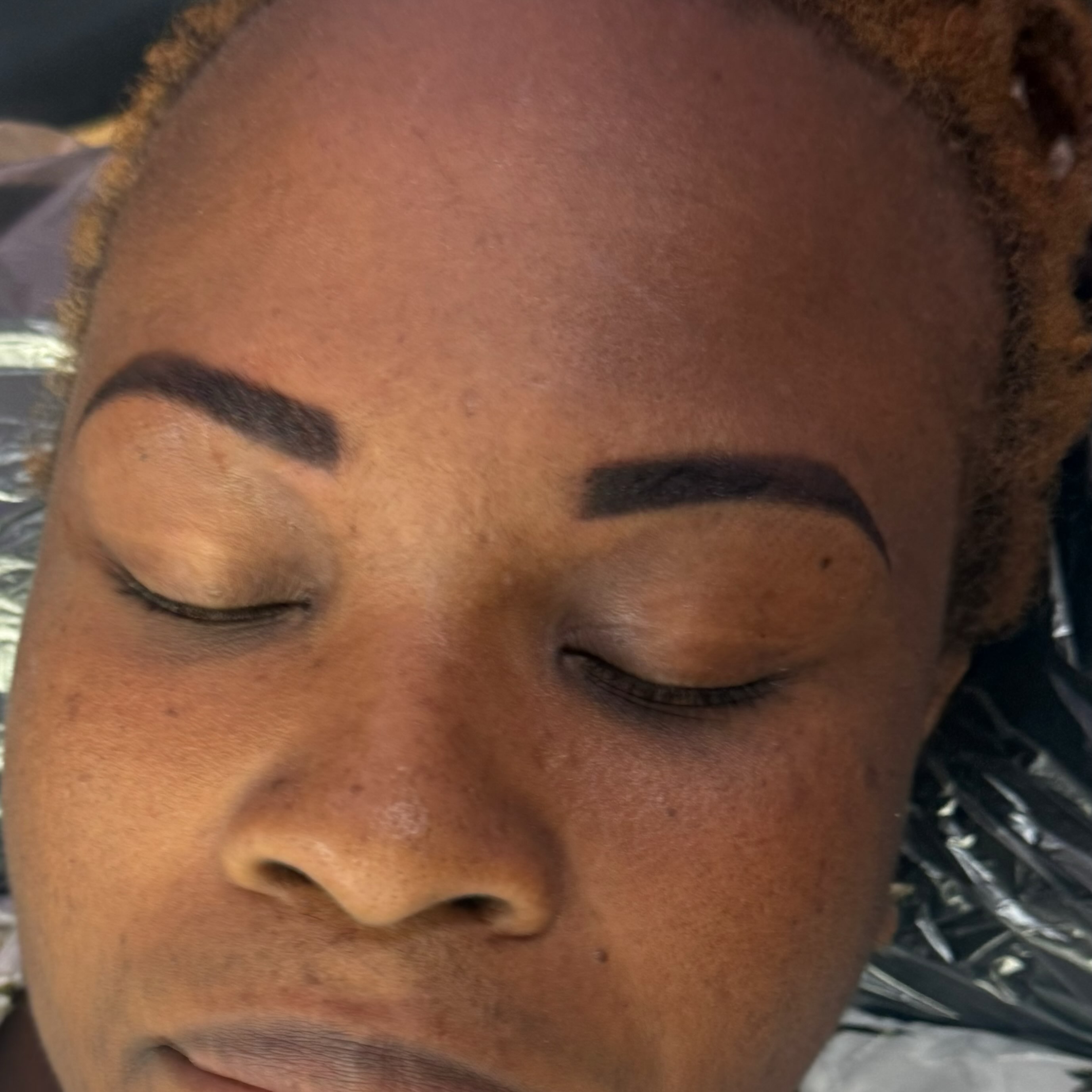 Powder brow by Jessa #njbrowtattoo #powderbrownj #njtattoobrows #powderbrow