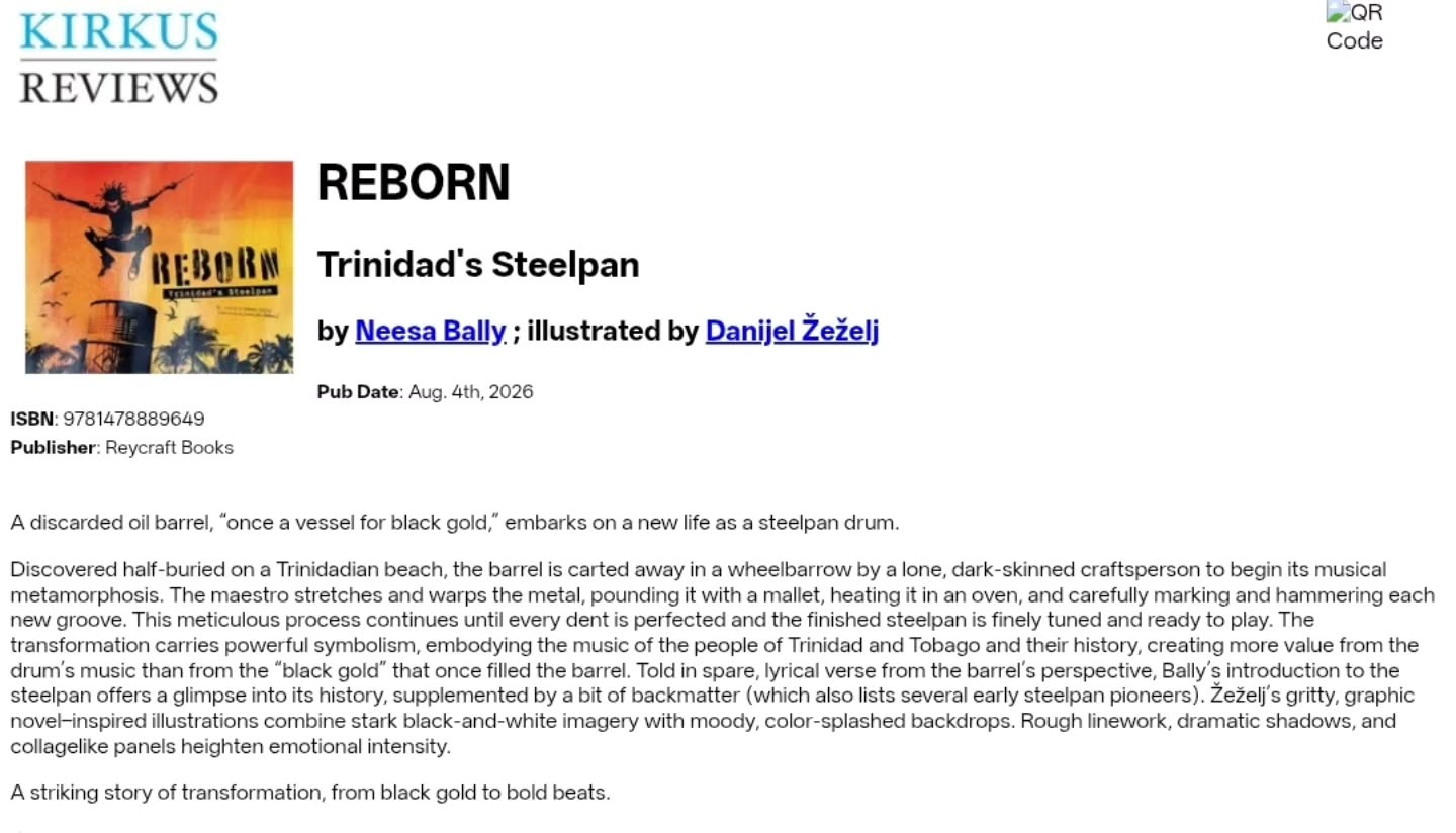 I am elated to share my second kirkus review! Happy independence day Trinidad and Tobago 🇹🇹