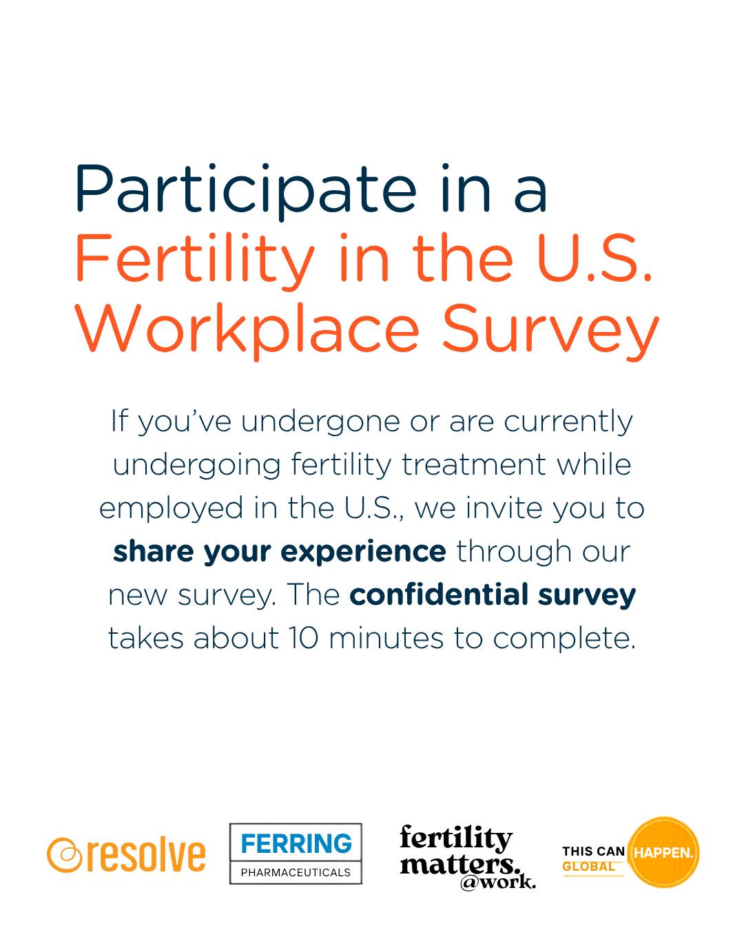For many, balancing fertility treatment with work can be both physically and emotionally challenging.
That’s why we’re partnering with @FerringPharmaceuticals, @FertilityMattersAtWork, and @ThisCanHappenGlobal to better understand how employees navigate fertility treatment while working, and what support they need from their employers.
If you’ve undergone or are currently undergoing fertility treatment while employed in the U.S., we invite you to share your experience through our new survey. The confidential survey takes about 10 minutes to complete. Comment SURVEY and we’ll send it directly to your DMs!
Thank you for helping build a better understanding of how employers can better support employees navigating fertility treatment.
