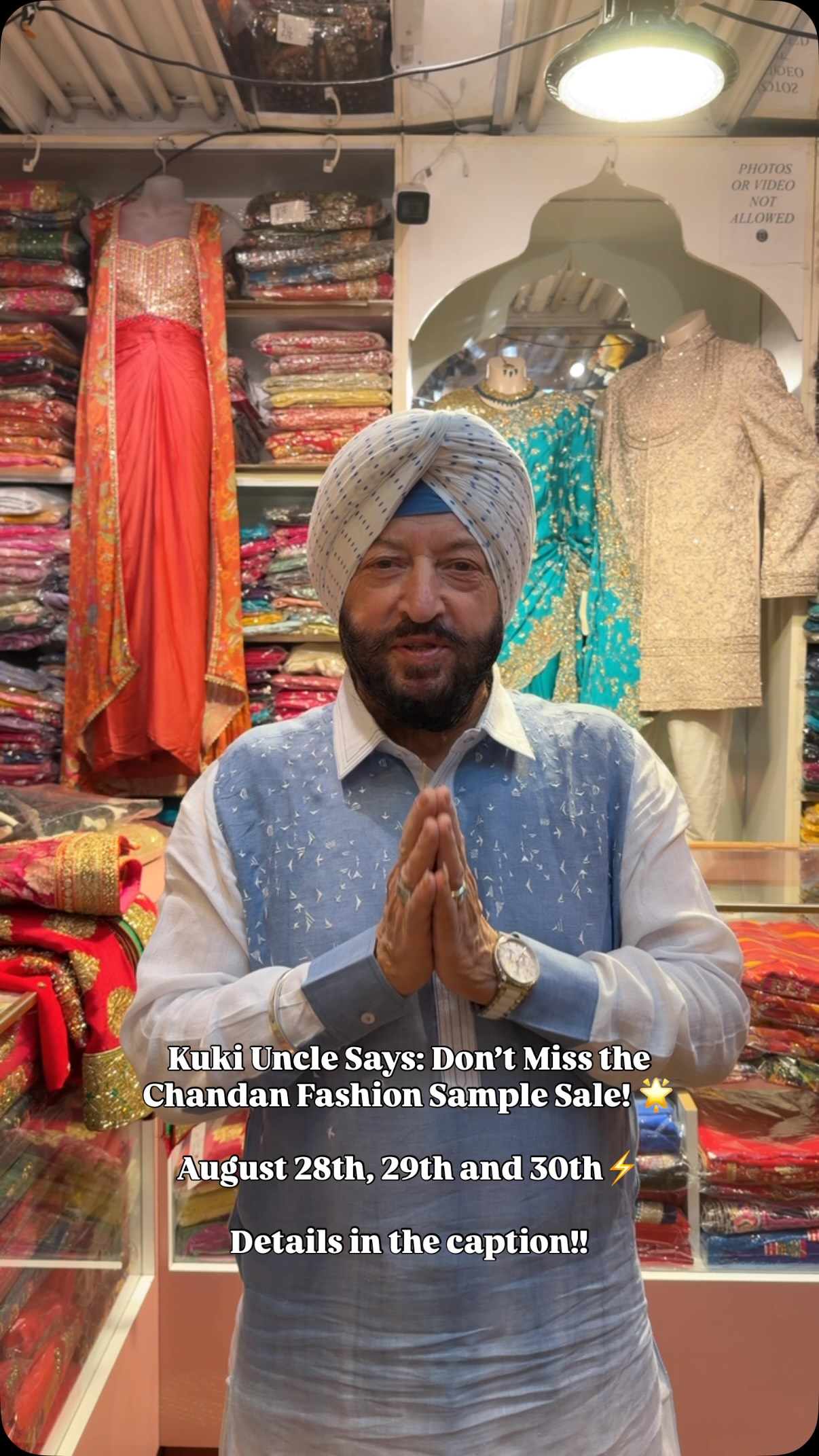 KUKI UNCLE SPECIAL IS HERE! 🔥
The Chandan Fashion Sample Sale is back with BIG deals on everything you love — from bridal & wedding wear to women’s suits, menswear, jewellery, footwear & more! 💃🕺
💥 Buy 1 → 10% OFF
💥 Buy 2 → 20% OFF
💥 Buy 3 → 30% OFF
💥 Buy 4 → 40% OFF
💥 Buy 5 → 50% OFF
📅 August 28–30
Kuki Uncle approved. Your wardrobe needs it. 😎
DM us to reserve your spot before the best pieces are gone! ✨
.
.
.
#weddingoutfit #samplesale #chandanfashion #explore #exploremore
