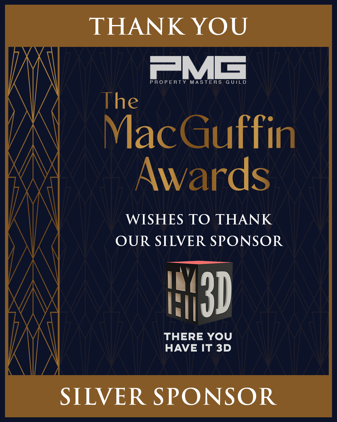 Thank you to There You Have It 3D for your generous support of our awards show.
#thereyouhaveit3d #macguffinawards #macguffinawards2026