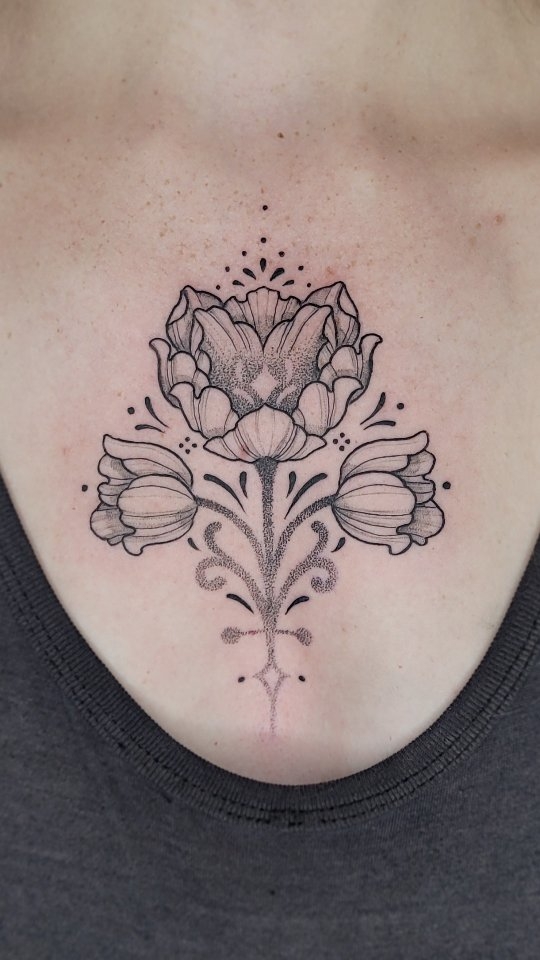 I was so flattered and excited when this client requested to have this flash design as a chest piece!
Thank you for the trust!!
#ornamentaltattoo #dotworktattoo #tattoo #abbotsford #comoxvalley