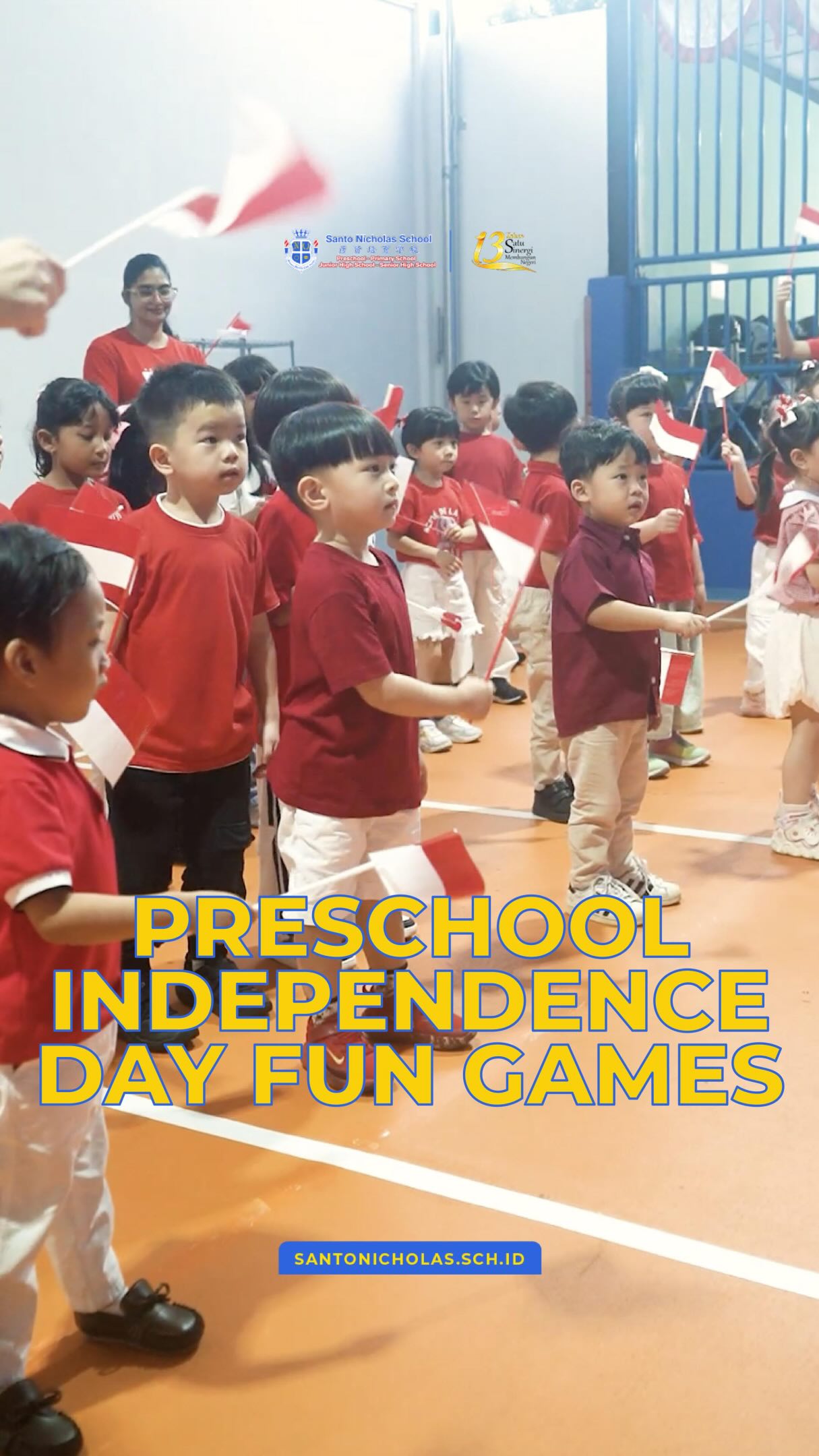Our preschoolers enjoyed fun games that developed their reflexes, motor skills, and teamwork, while learning about Indonesiaโs Independence Day.
โGrowing, learning, and celebrating with joy.โ
__________________________________________
Santo Nicholas School
๐๐ถ๐ณ๐ด๐ฆ๐ณ๐บ - ๐๐ช๐ฏ๐ฅ๐ฆ๐ณ๐จ๐ข๐ณ๐ต๐ฆ๐ฏ - ๐๐ณ๐ช๐ฎ๐ข๐ณ๐บ - ๐๐ถ๐ฏ๐ช๐ฐ๐ณ ๐๐ช๐จ๐ฉ ๐๐ค๐ฉ๐ฐ๐ฐ๐ญ - ๐๐ฆ๐ฏ๐ช๐ฐ๐ณ ๐๐ช๐จ๐ฉ ๐๐ค๐ฉ๐ฐ๐ฐ๐ญ
๐ Contact Us On DM
๐ 0812-2386-8799 (Miss Yenni)
https://www.santonicholas.sch.id/
__________________________________________
#SantoNicholasSchool
#Preschool
#Primaryschool
#juniorhighschool
#seniorhighschool