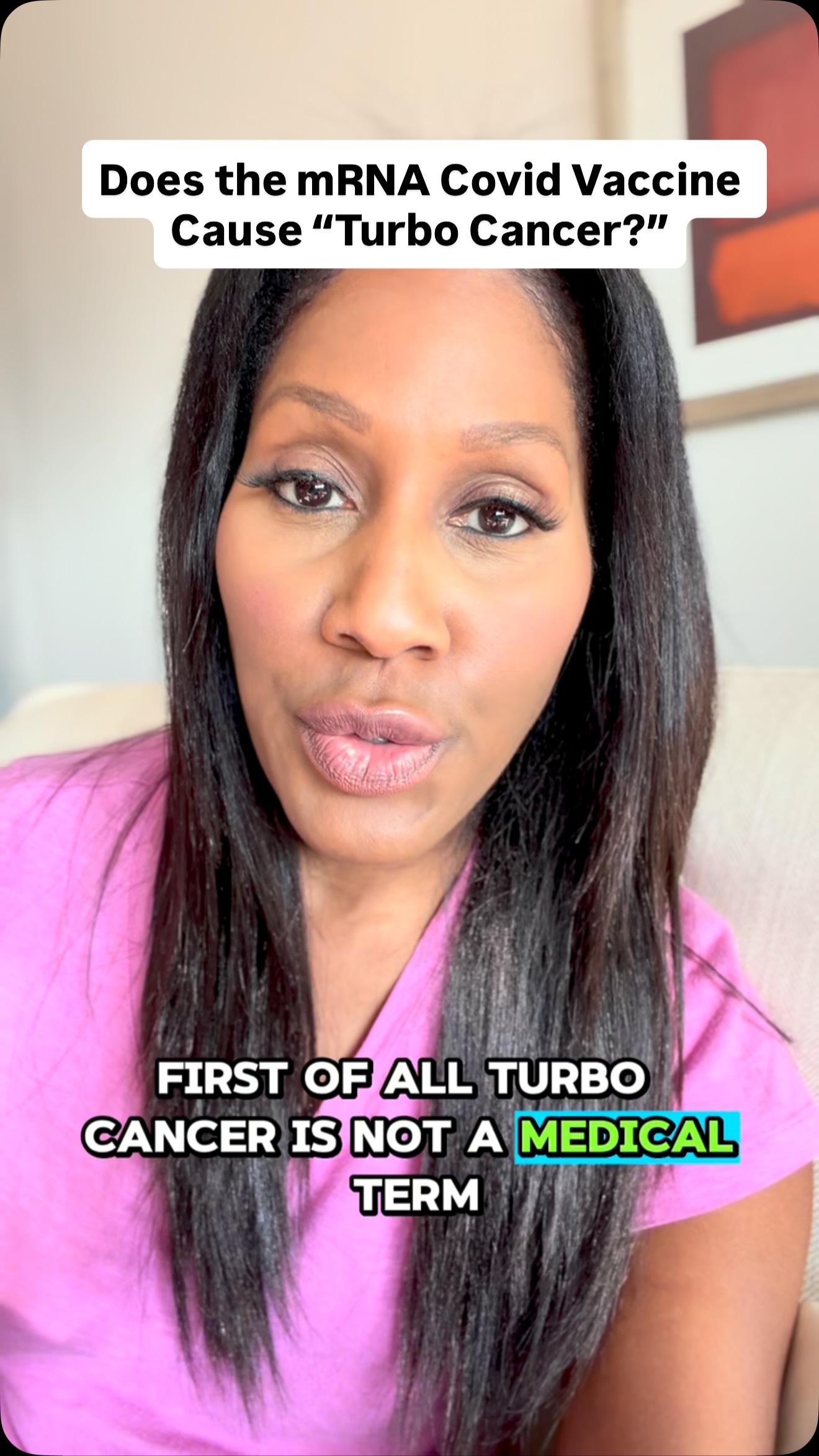 People are saying that the mRNA covid vaccine causes “turbo cancer.” First of all, the term “turbo cancer” is not a medical term- it’s entirely made up. Second, you can only imagine what I’m going to say about this ⬆️. Please share with your friends so they know too.