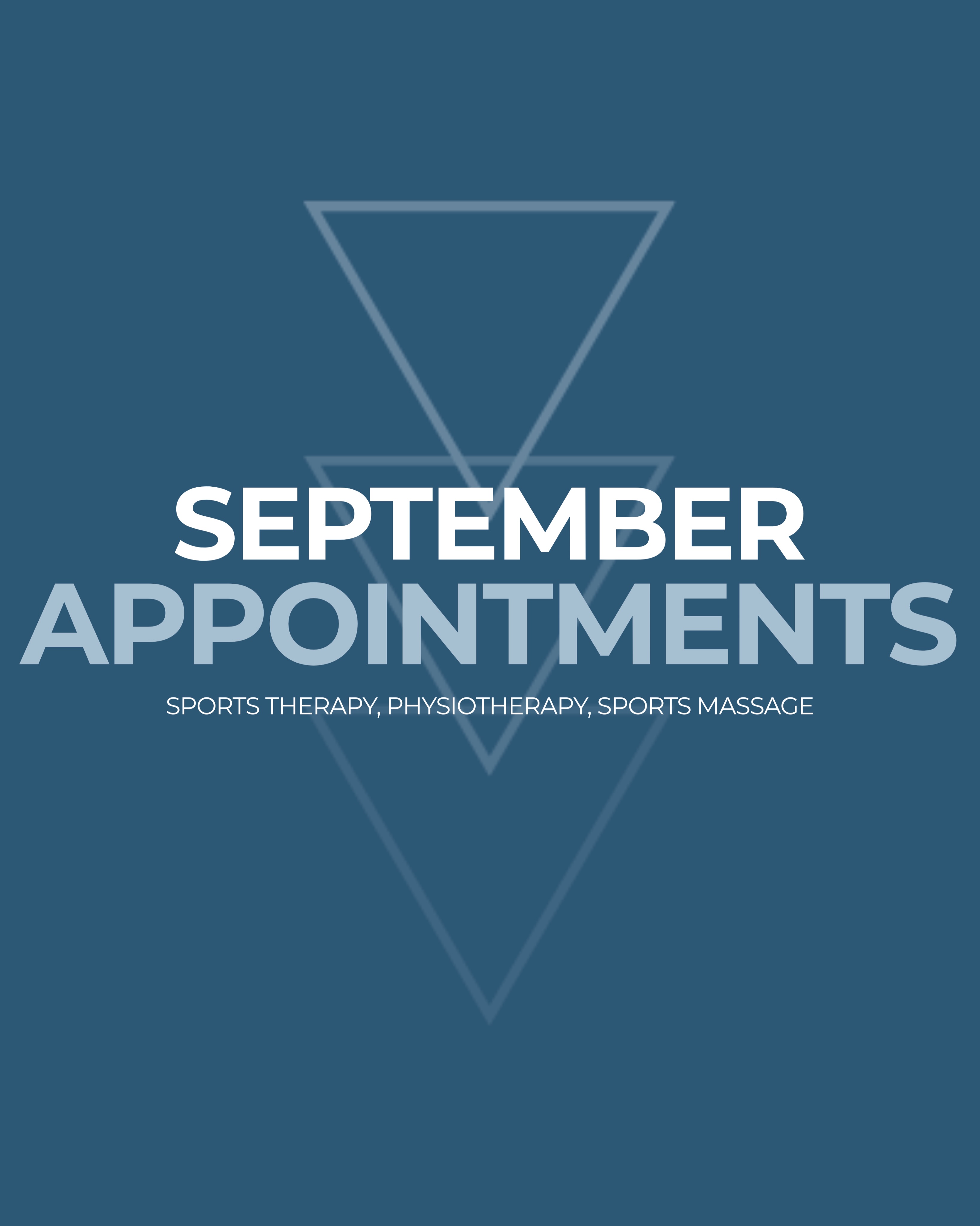 September Availability ✨
•
Check out our availability within the Limitless team based in Wymondham, Norfolk
•
💁🏻♀️ @becky_sportstherapy
💁🏻♀️ @charlotteluisalemay
💁🏻♀️ @anastasiaatkinson_
💁🏻 @billytw_sportsmassage
•
🏠 @hustle_wymondham
📍 Wymondham, Norfolk