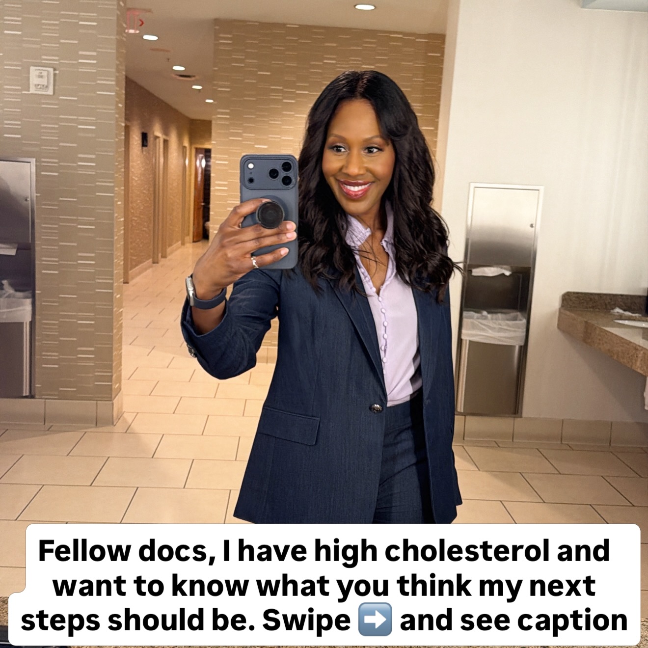 Cardiologists, endocrinologists, lipidologists, fam med, IM and every other doc, please weigh in ⬇️ on what you think my next steps should be. I have high cholesterol, here are my stats and my questions:
•Age: 40’s (dm me and I’ll be more specific)
•No history of ASCVD
•Lp(a) = 204 😢
•HDL = 106 (Whoo hoo 🎉)
•LDL = 131 😐
•10 yr PREVENT score = 0.58% 😊
•30 yr PREVENT score = 4.17%
•Normal fam hx of htn, dm, hld but nothing out of the ordinary and no premature ASCVD in family
What should I do, docs? Go on a statin? Obtain CAC? I don’t have ApoB and other markers- should I get those? Just diet and lifestyle for now? {Lord Knows I eat too much cheese} (By the way I’m making an appt w my cards soon). I feel a little silly for asking but I’ve read the guidelines a million times and not sure they address this scenario specifically but, EDUCATE ME! Would love input! Thank you!!
#lipids #lpa #ldl #statin #cholesterol