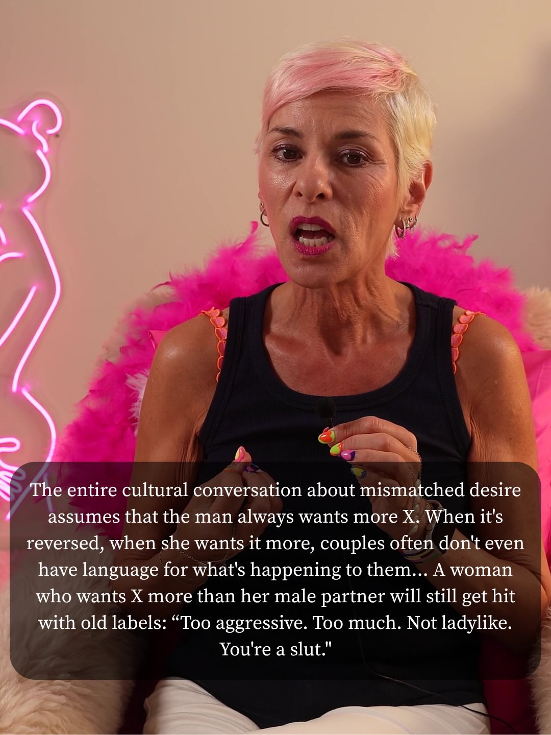 If you think a mismatched libido is what’s going to end your relationship, you’ve been looking at the wrong problem.
It’s not the gap in desire that wrecks things. It’s the silence around it. The half-answers. The nights you don’t bring it up because you already know how it’ll go.
Here’s what’s actually happening underneath the gap:
She reaches for s*x to feel connected. He pulls back because he doesn’t feel connected enough yet to want it. Same goal. Opposite strategy. Neither one is wrong, and neither one is telling the other what’s really going on.
And when he says no, it rarely lands as “not tonight.” It lands as “he doesn’t want me.” That’s the story that does the damage, not the actual rejection.
His desire isn’t a referendum on you either. Stress, exhaustion, body image, hormones, and history all shape it, and none of that means he wants you less.
One more thing nobody says out loud: this conversation almost always assumes he’s the one who wants more. When it’s reversed and she’s the one wanting more, she doesn’t just get silence, she gets labeled. Too much. Too aggressive. Not ladylike. That double standard is its own problem.
Which side of this have you lived, the reaching or the pulling back? Tell me below.
A NEW episode of Taboo To Truth is now live! Listen wherever you get your podcasts and don’t forget to follow and leave a review. Link in bio!