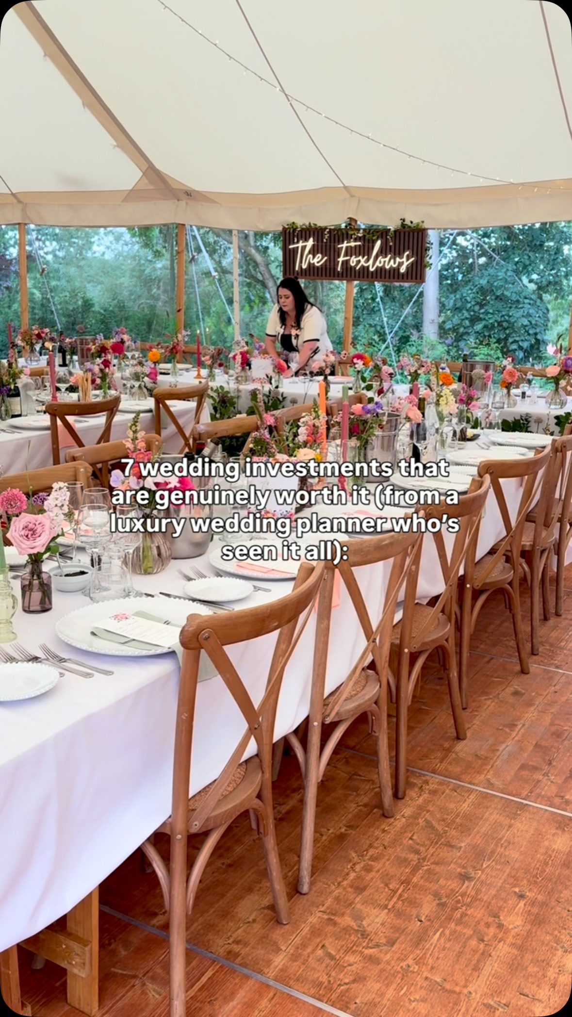 The things which can elevate your wedding…
1. Statement floral installations
Rather than lots of smaller arrangements, invest in one or two impactful pieces that can be repurposed throughout the day - ceremony backdrop to top table, aisle flowers to guest tables etc
2. A great band or DJ
Someone who can read the room, create the right atmosphere and keep the dancefloor full is worth the investment
3. Good food & drink
This is one area I wouldn’t compromise on. Great food, a wide range of drinks and brilliant service make a huge difference to the overall experience
4. A cohesive design
Stationery, signage, menus, linens, tableware, flowers and your colour palette should all work together. You don’t need more, you just need everything to feel intentional
5. Photography & videography
These are the things you’ll have long after the wedding is over, so invest in suppliers whose style you genuinely love and whose approach makes you feel comfortable in front of the camera
6. Personal, thoughtful touches for guests
Think about the experience rather than simply buying favours. A favourite drink, handwritten note, late-night snack or meaningful detail can make guests feel genuinely considered
7. Professional coordination
Having someone else manage the suppliers, timings, setup and inevitable little hiccups means you can actually enjoy the wedding you’ve spent so much time and money creating.
I’m Victoria, I plan flawless and stress-free weddings that feel as good as they look in Yorkshire, Derbyshire, Cheshire and beyond. Follow me for more wedding planning tips and inspo!